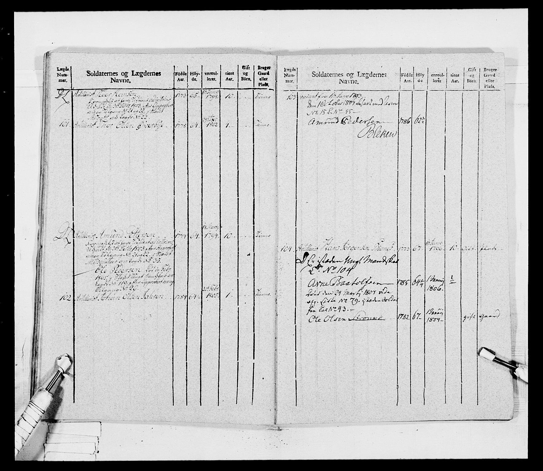 Generalitets- og kommissariatskollegiet, Det kongelige norske kommissariatskollegium, RA/EA-5420/E/Eh/L0032b: Nordafjelske gevorbne infanteriregiment, 1806, p. 597