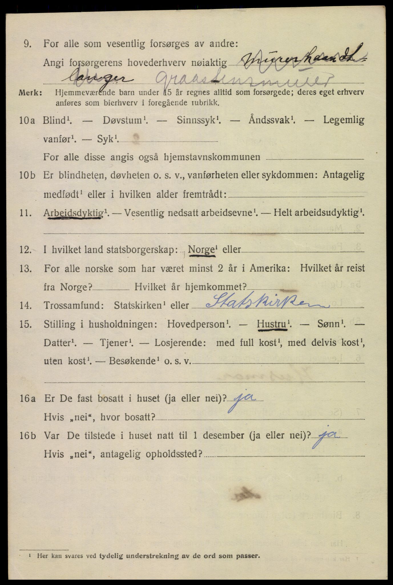 SAK, 1920 census for Kristiansand, 1920, p. 28274