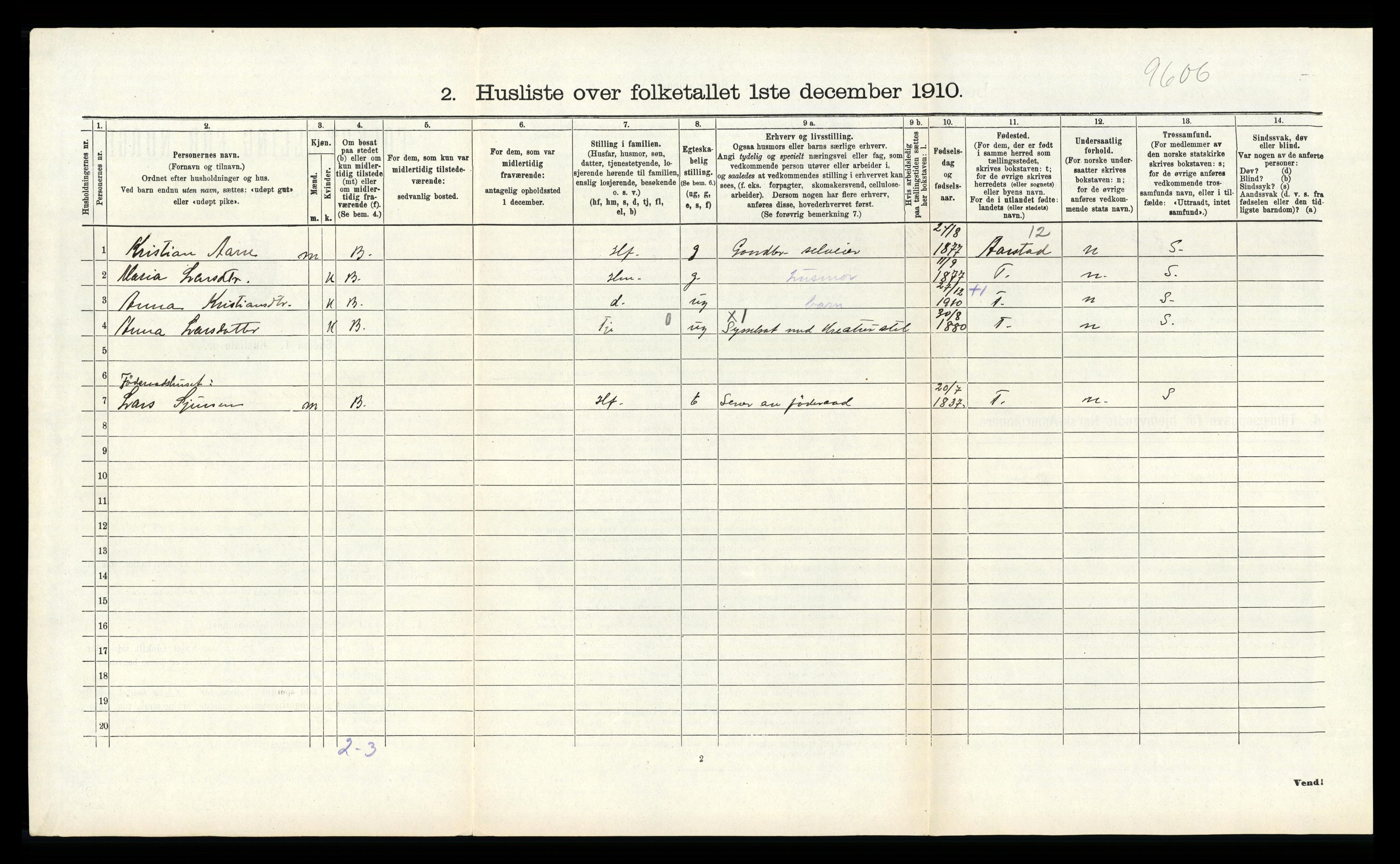 RA, 1910 census for Skånevik, 1910, p. 434