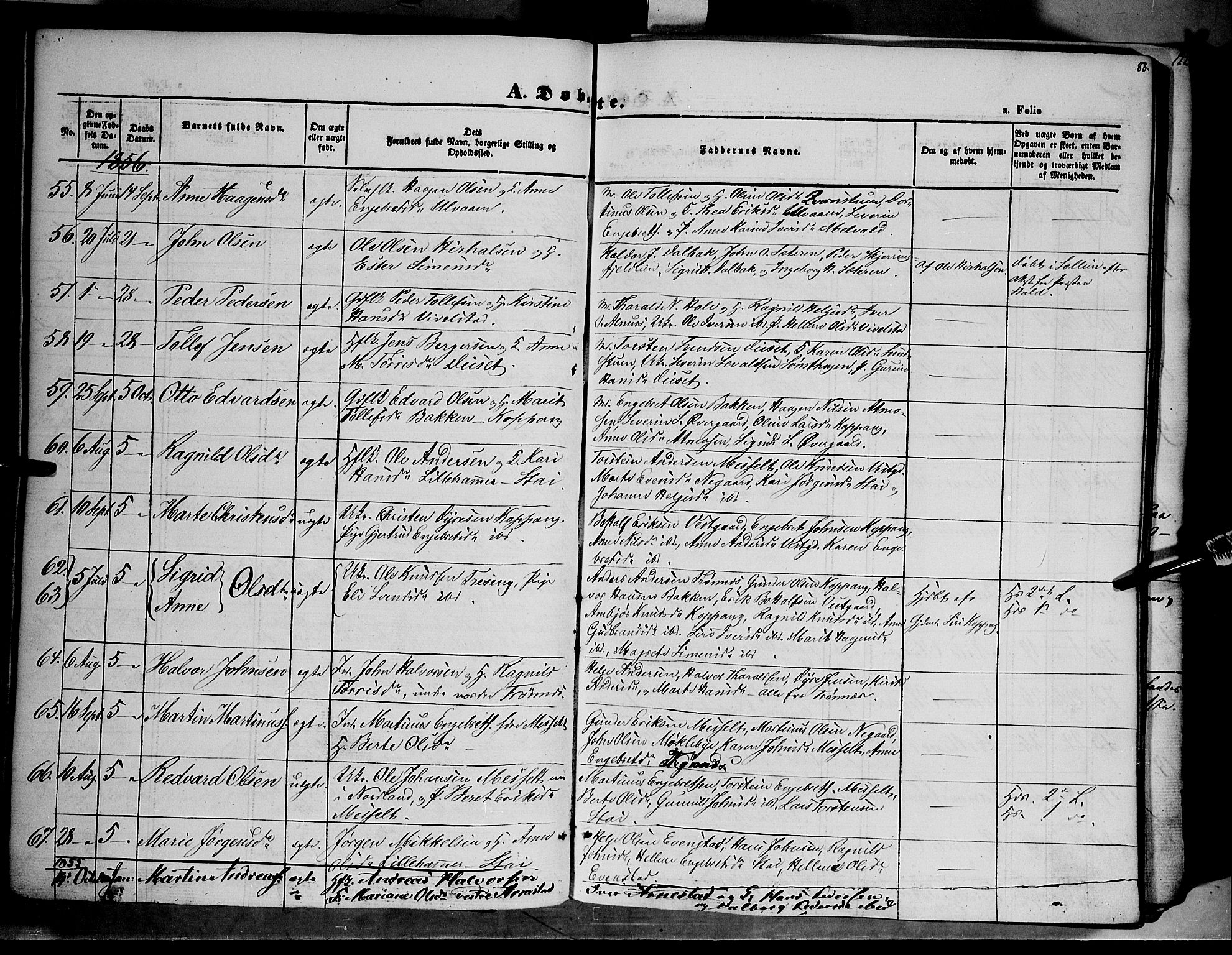 Åmot prestekontor, Hedmark, SAH/PREST-056/H/Ha/Haa/L0006: Parish register (official) no. 6, 1842-1861, p. 88