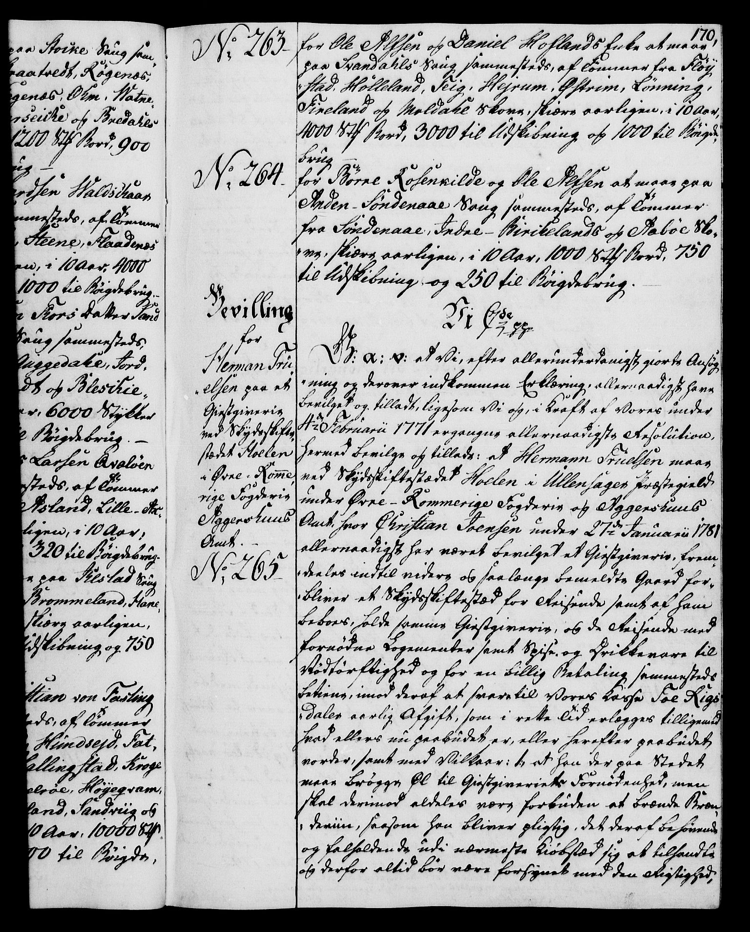 Rentekammeret, Kammerkanselliet, RA/EA-3111/G/Gg/Gga/L0015: Norsk ekspedisjonsprotokoll med register (merket RK 53.15), 1790-1791, p. 170