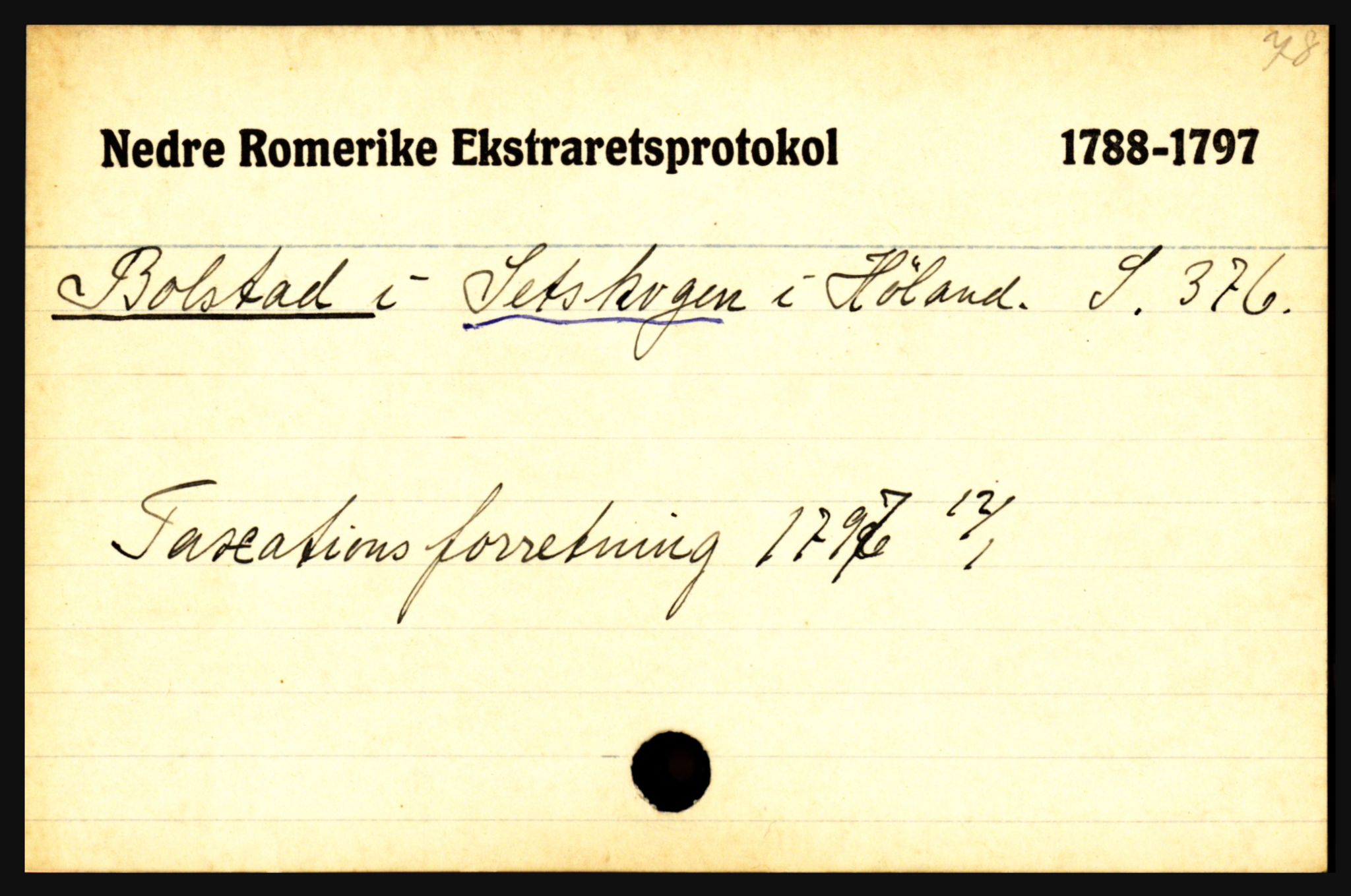 Statsarkivet i Oslo, AV/SAO-A-10621/Z/Zb/L0014: Setskog (Bolstad - Åmot), Skedsmo m/ Lørenskog (Asak - Østmork), Sørum (Sognedelet Sørum/Skedsmo, Asak - Åsgård), p. 3