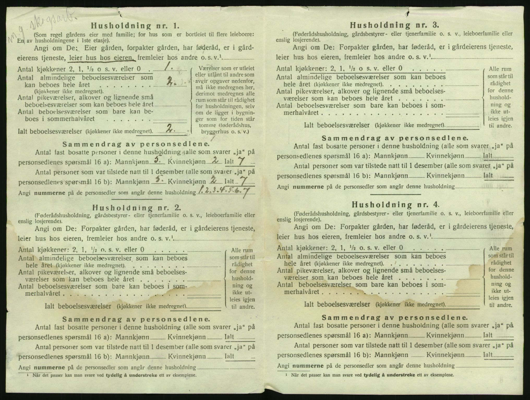 SAKO, 1920 census for Sannidal, 1920, p. 38