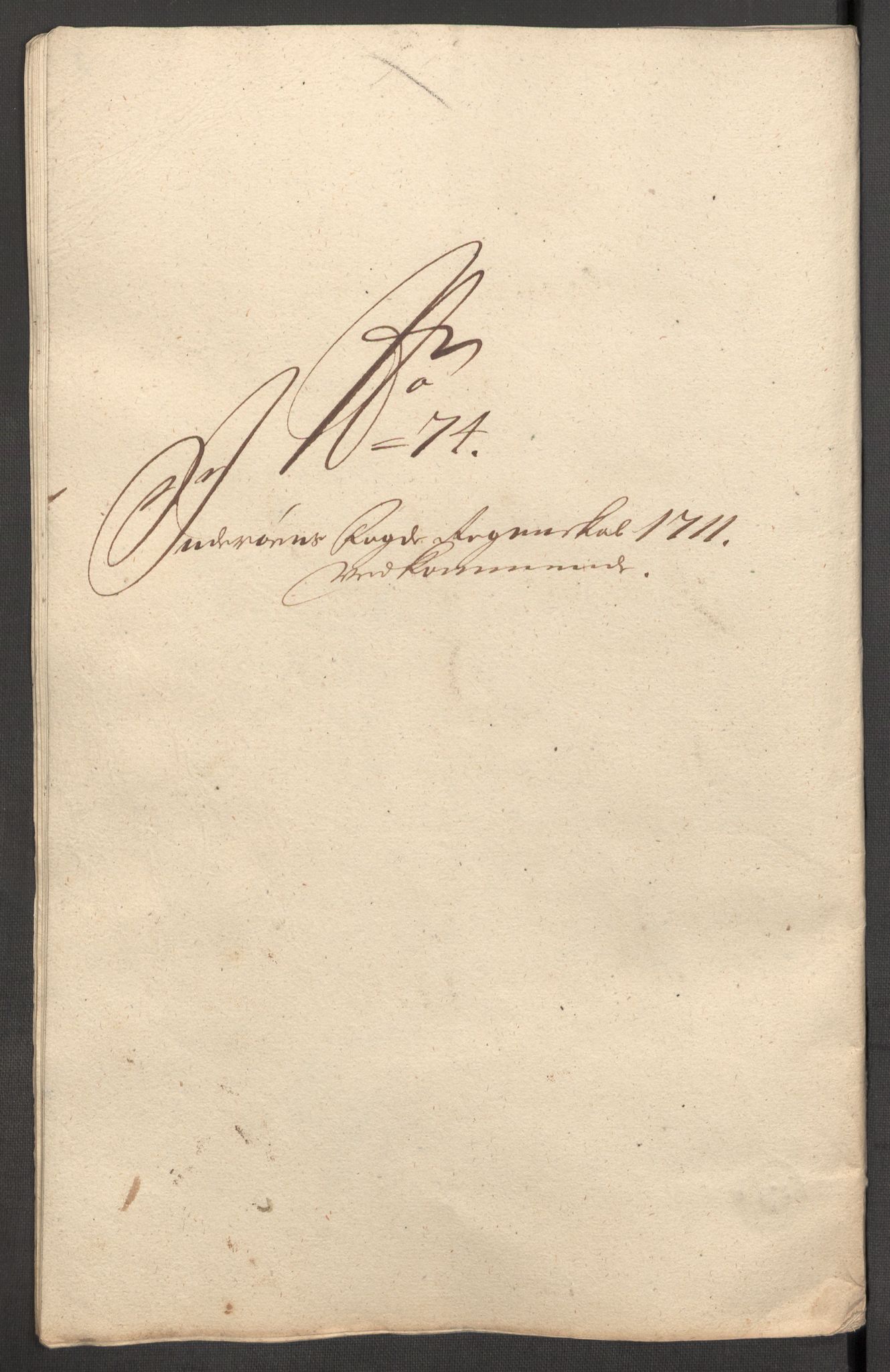 Rentekammeret inntil 1814, Reviderte regnskaper, Fogderegnskap, RA/EA-4092/R63/L4319: Fogderegnskap Inderøy, 1711, p. 420