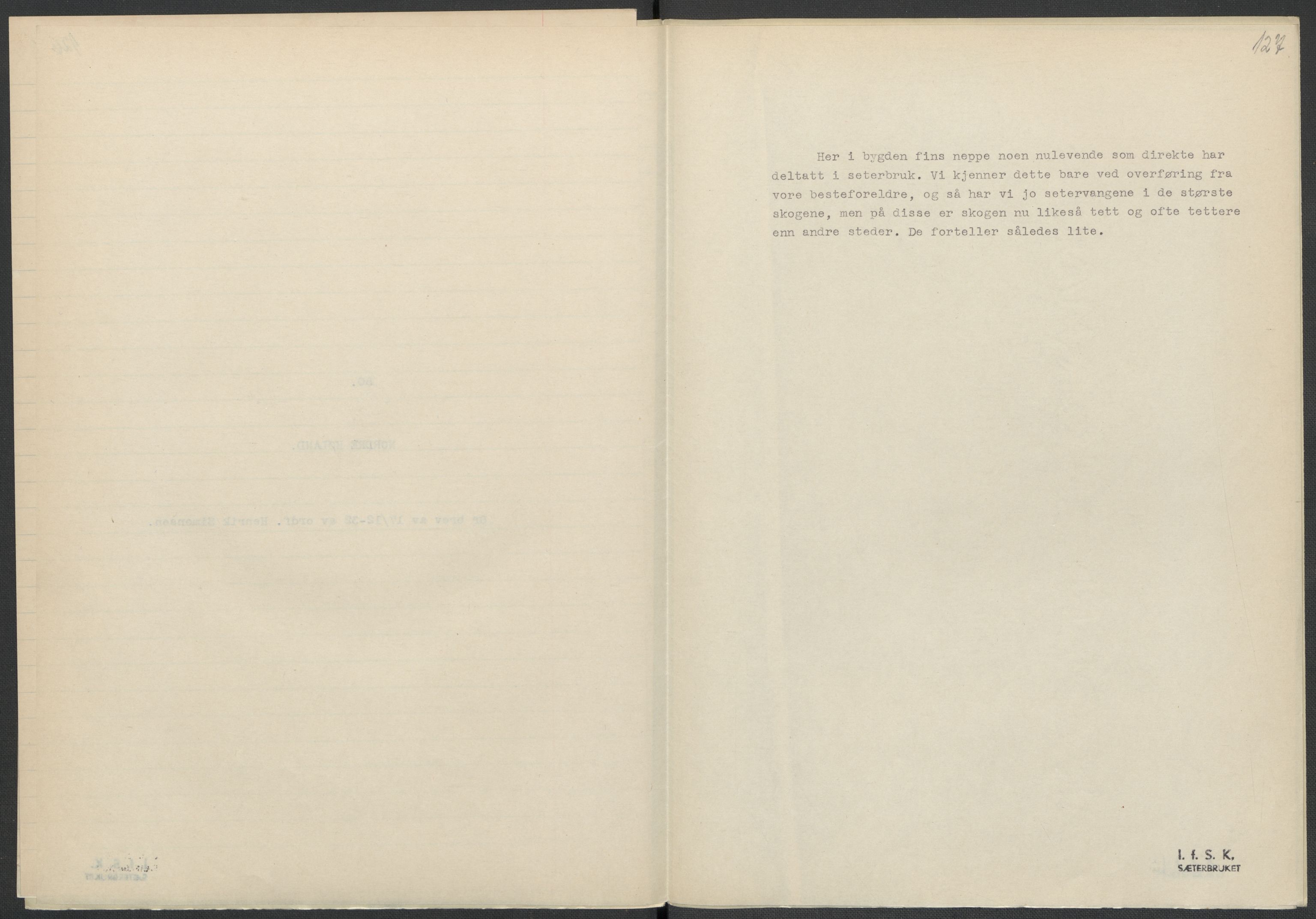 Instituttet for sammenlignende kulturforskning, AV/RA-PA-0424/F/Fc/L0002/0002: Eske B2: / Akershus (perm II), 1932-1936, p. 127