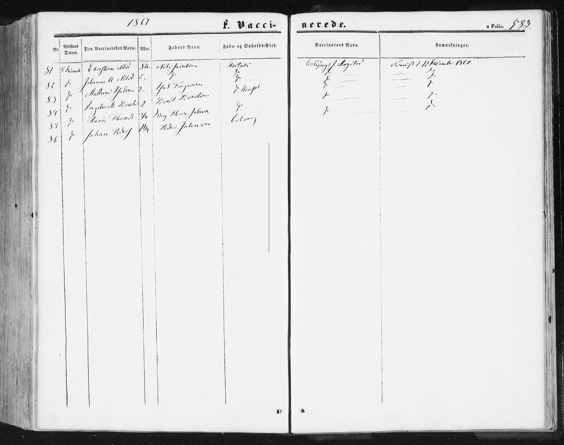 Ministerialprotokoller, klokkerbøker og fødselsregistre - Møre og Romsdal, AV/SAT-A-1454/578/L0905: Parish register (official) no. 578A04, 1859-1877, p. 583