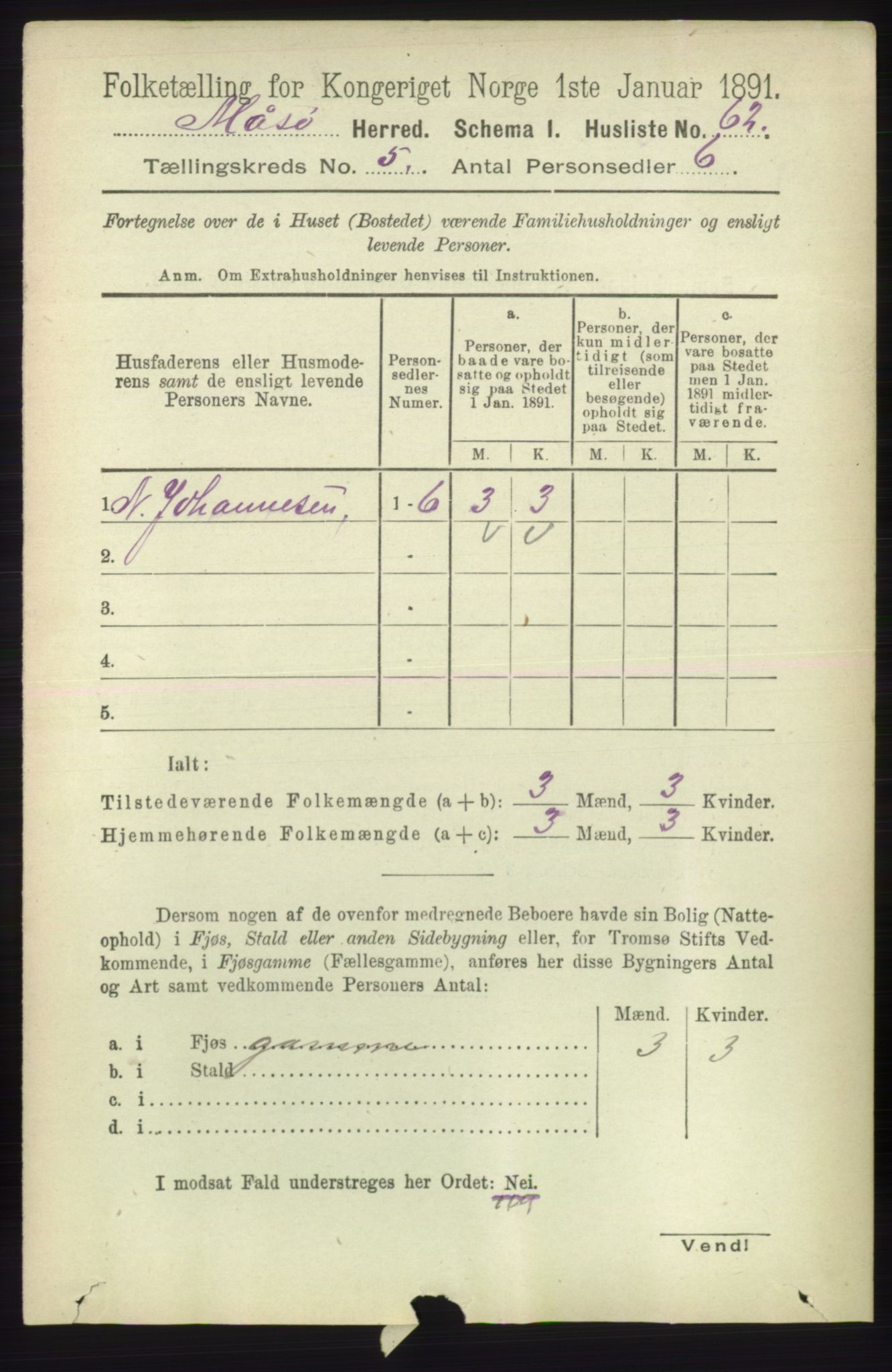 RA, 1891 census for 2018 Måsøy, 1891, p. 716