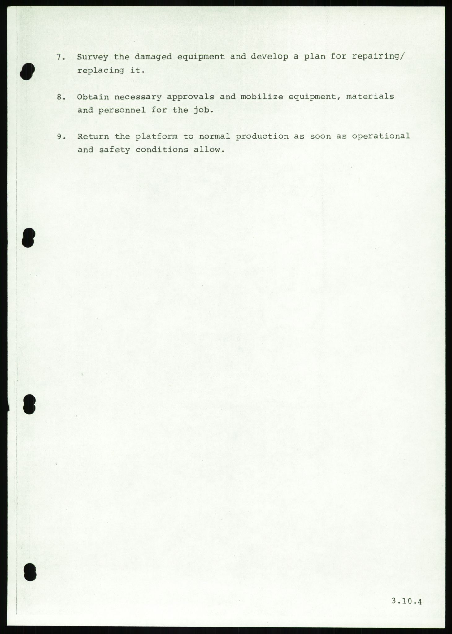 Justisdepartementet, Granskningskommisjonen ved Alexander Kielland-ulykken 27.3.1980, AV/RA-S-1165/D/L0016: O Beredskapsplaner (Doku.liste + O1-O3 av 3), 1980-1981, p. 147