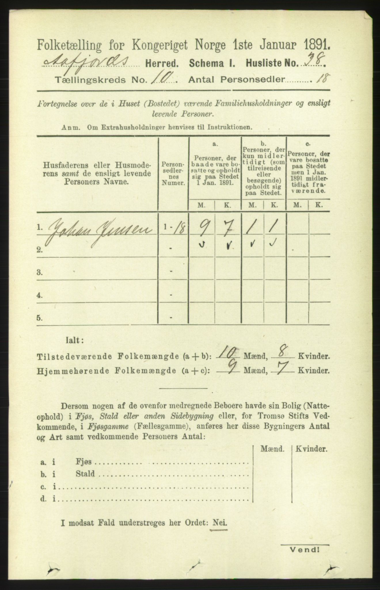 RA, 1891 census for 1630 Åfjord, 1891, p. 2957