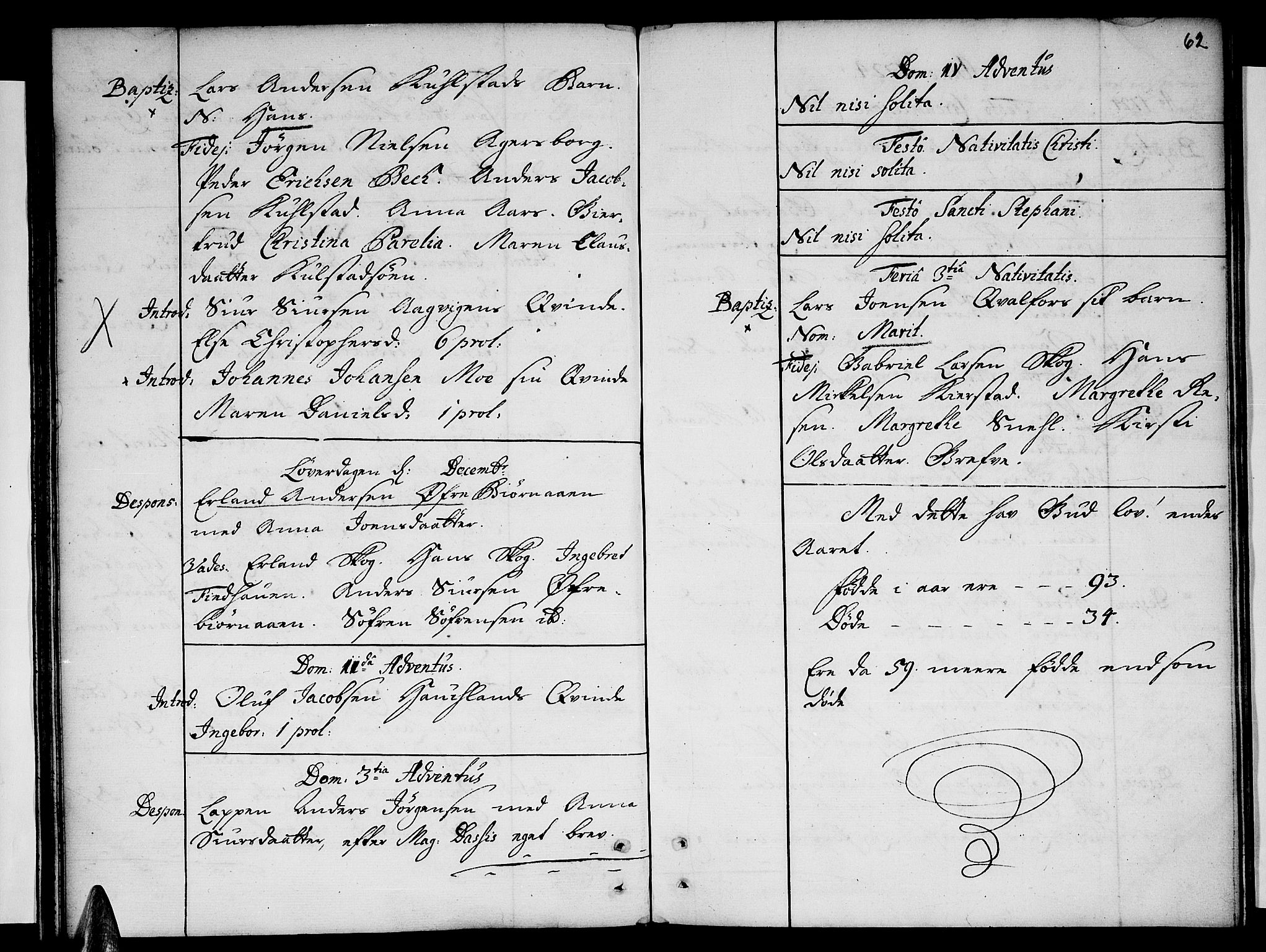 Ministerialprotokoller, klokkerbøker og fødselsregistre - Nordland, AV/SAT-A-1459/820/L0282: Parish register (official) no. 820A03, 1720-1726, p. 62