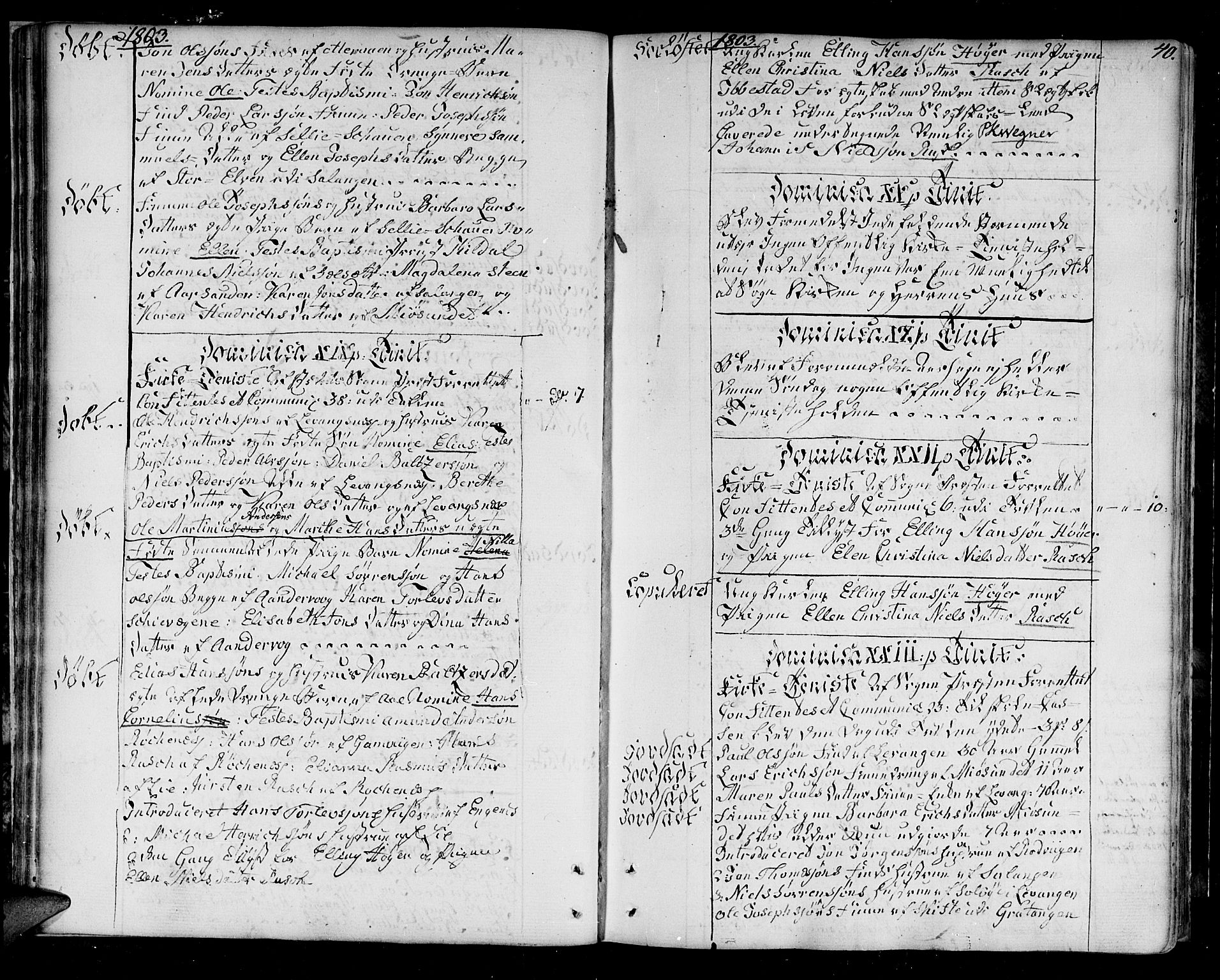 Ibestad sokneprestembete, SATØ/S-0077/H/Ha/Haa/L0004kirke: Parish register (official) no. 4, 1801-1824, p. 40