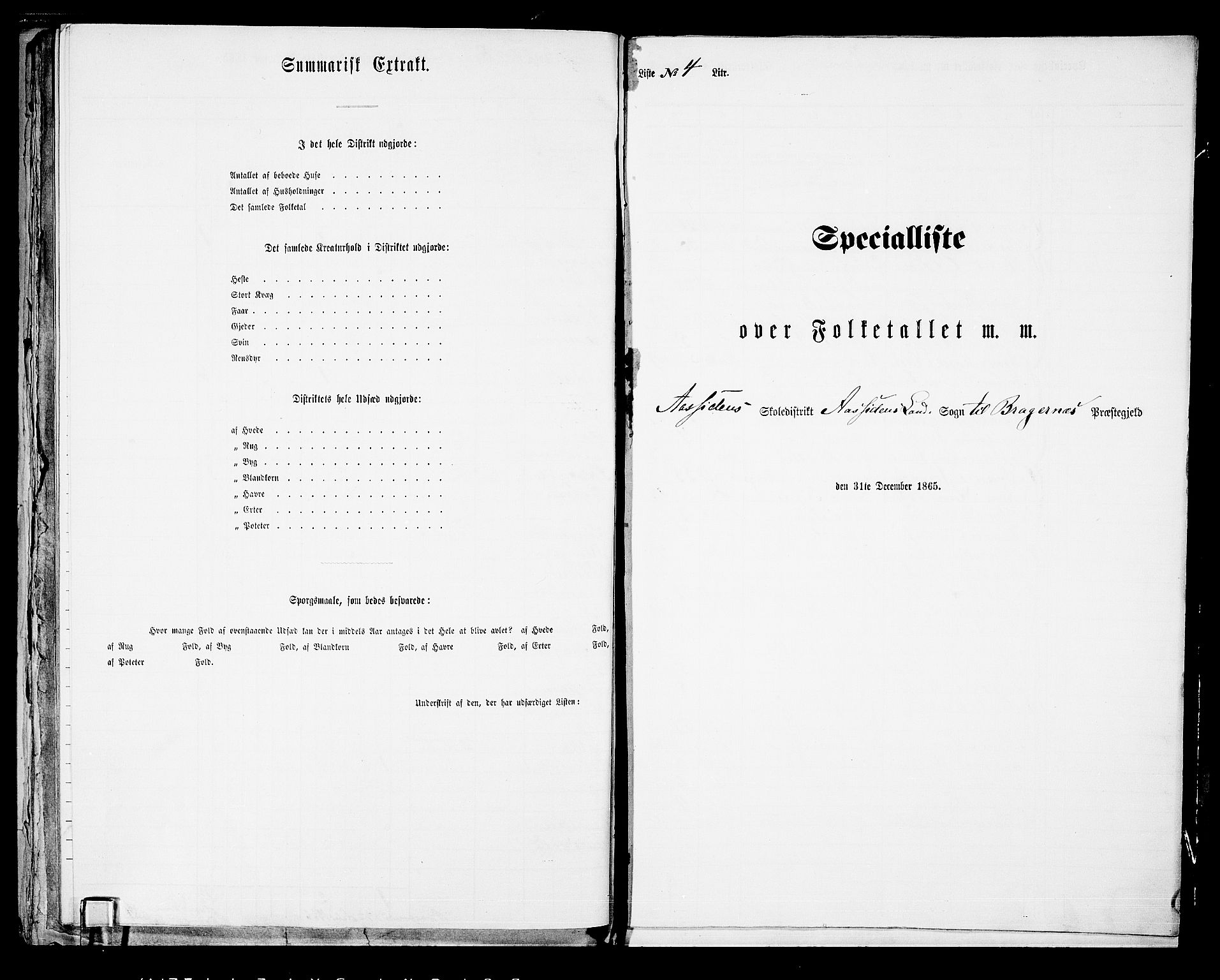 RA, 1865 census for Bragernes/Åssiden, 1865, p. 39