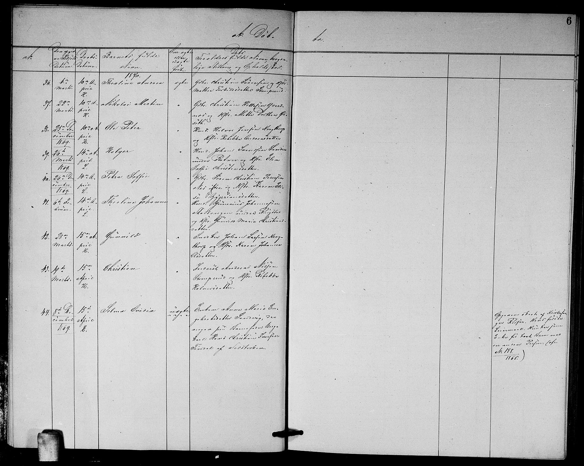 Høland prestekontor Kirkebøker, AV/SAO-A-10346a/G/Ga/L0006: Parish register (copy) no. I 6, 1869-1879, p. 6