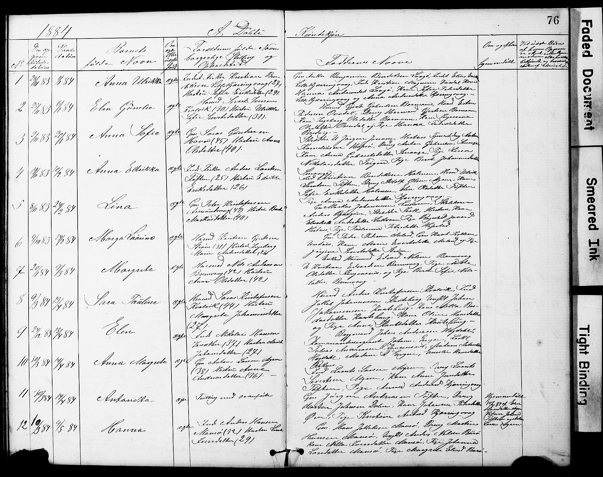 Ministerialprotokoller, klokkerbøker og fødselsregistre - Sør-Trøndelag, SAT/A-1456/634/L0541: Parish register (copy) no. 634C03, 1874-1891, p. 76