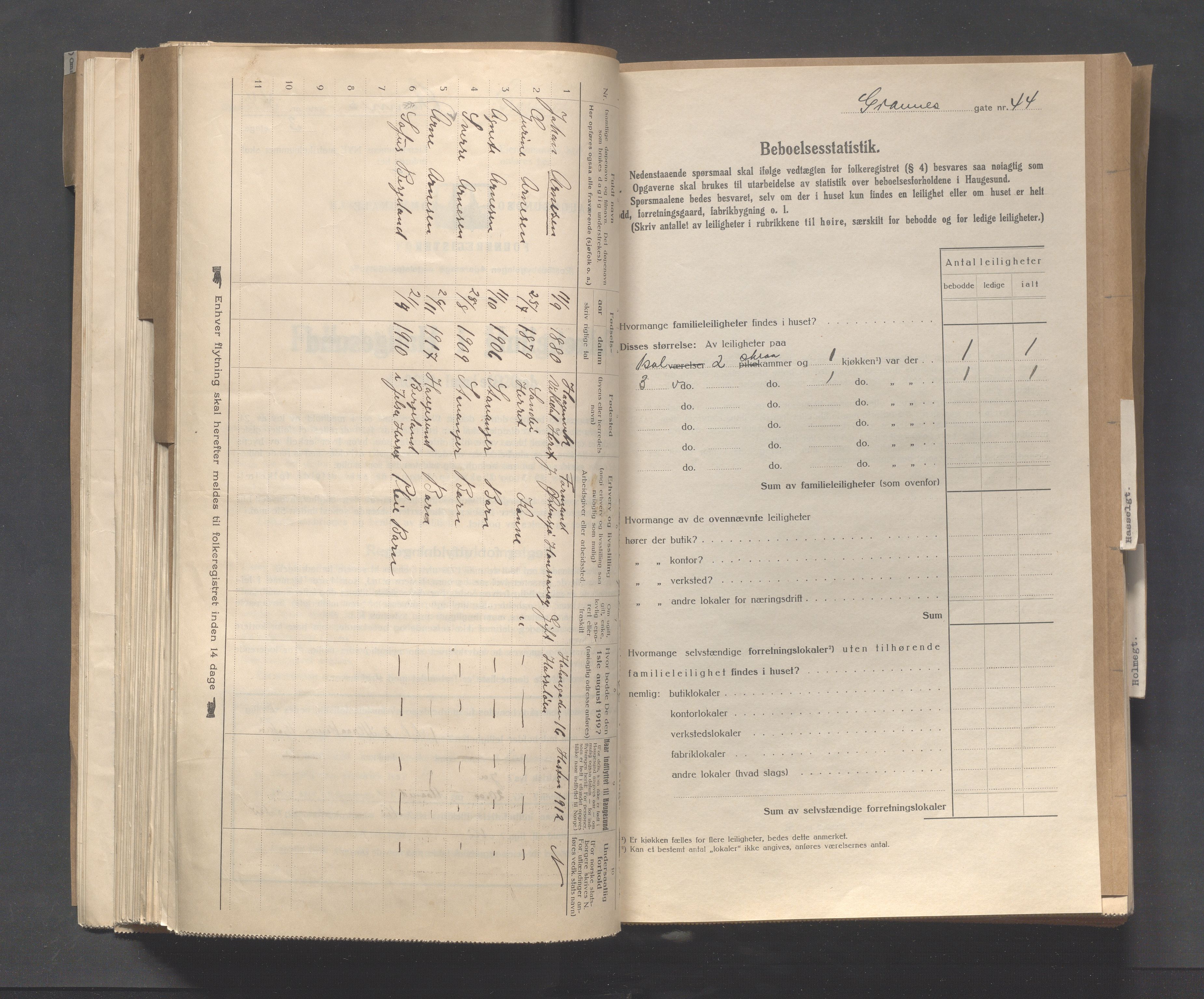 IKAR, Local census 1.5.1920 for Haugesund, 1920, p. 5718