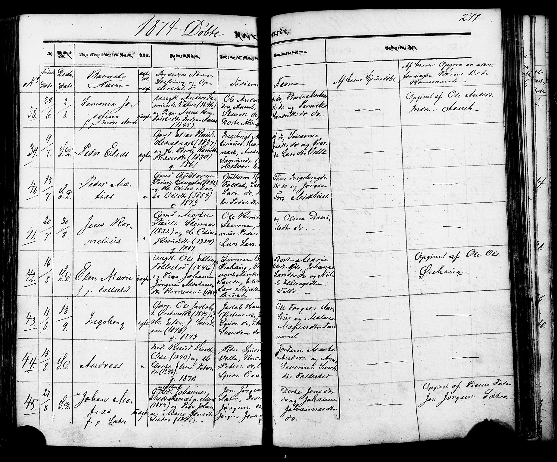 Ministerialprotokoller, klokkerbøker og fødselsregistre - Møre og Romsdal, AV/SAT-A-1454/513/L0175: Parish register (official) no. 513A02, 1856-1877, p. 277