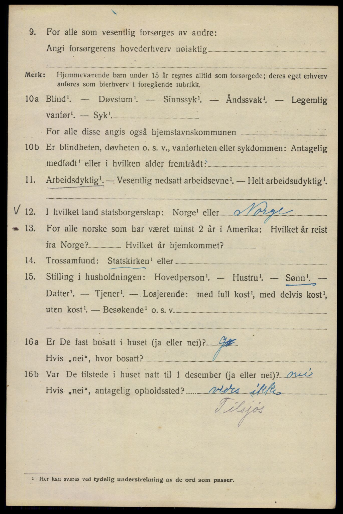 SAO, 1920 census for Kristiania, 1920, p. 136718