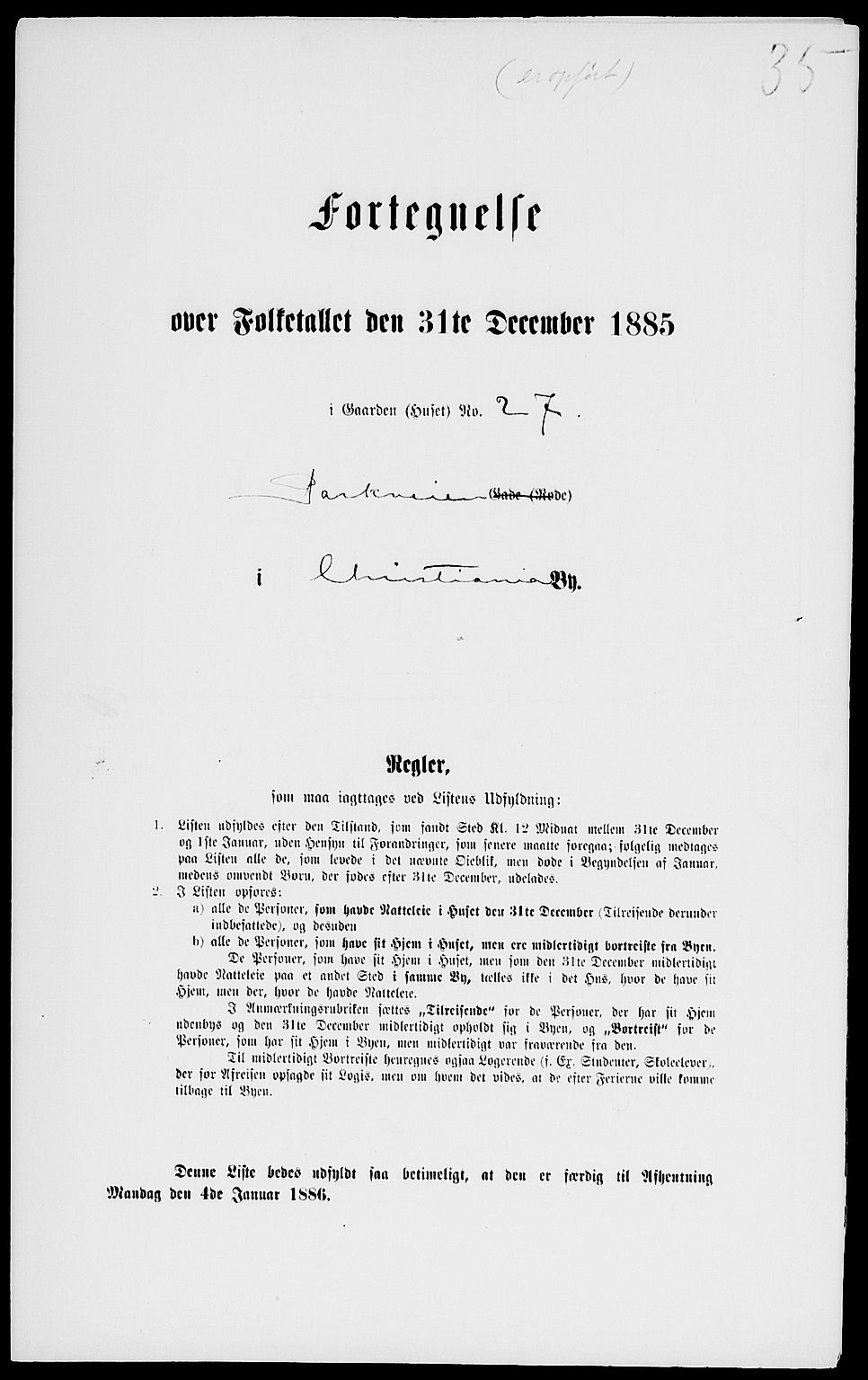 RA, 1885 census for 0301 Kristiania, 1885, p. 674