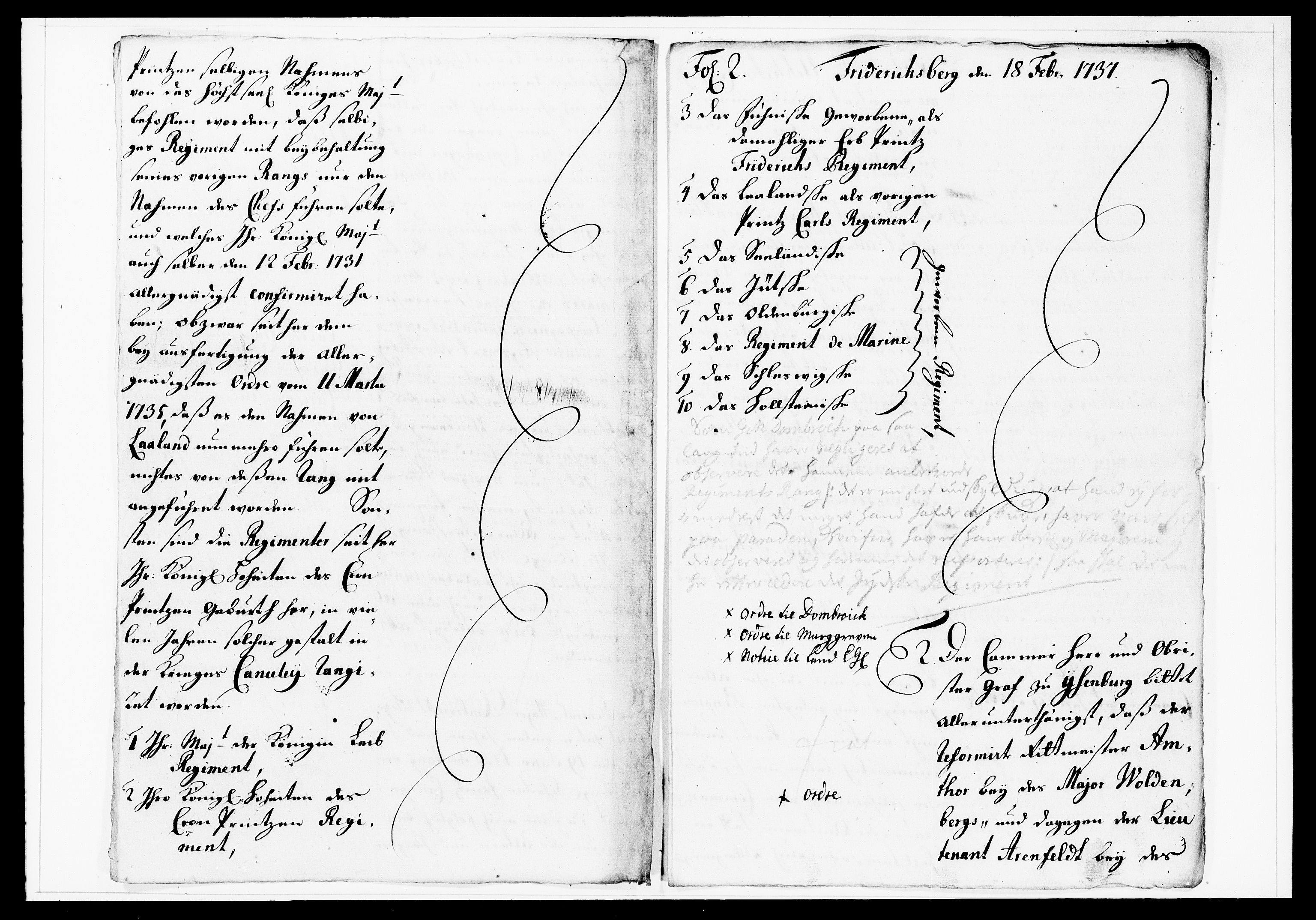 Krigskollegiet, Krigskancelliet, DRA/A-0006/-/1138-1142: Refererede sager, 1737, p. 53