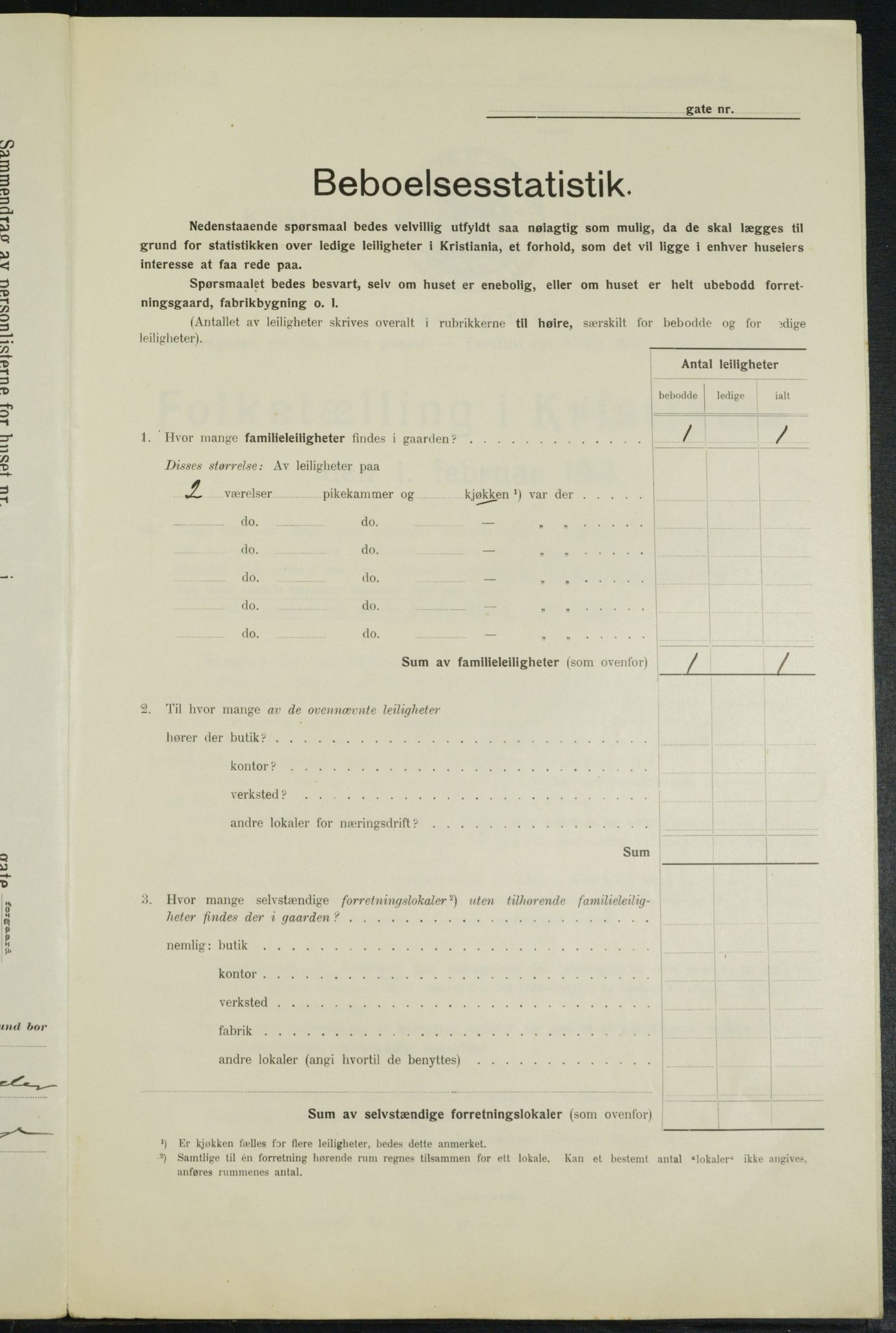 OBA, Municipal Census 1914 for Kristiania, 1914, p. 41598