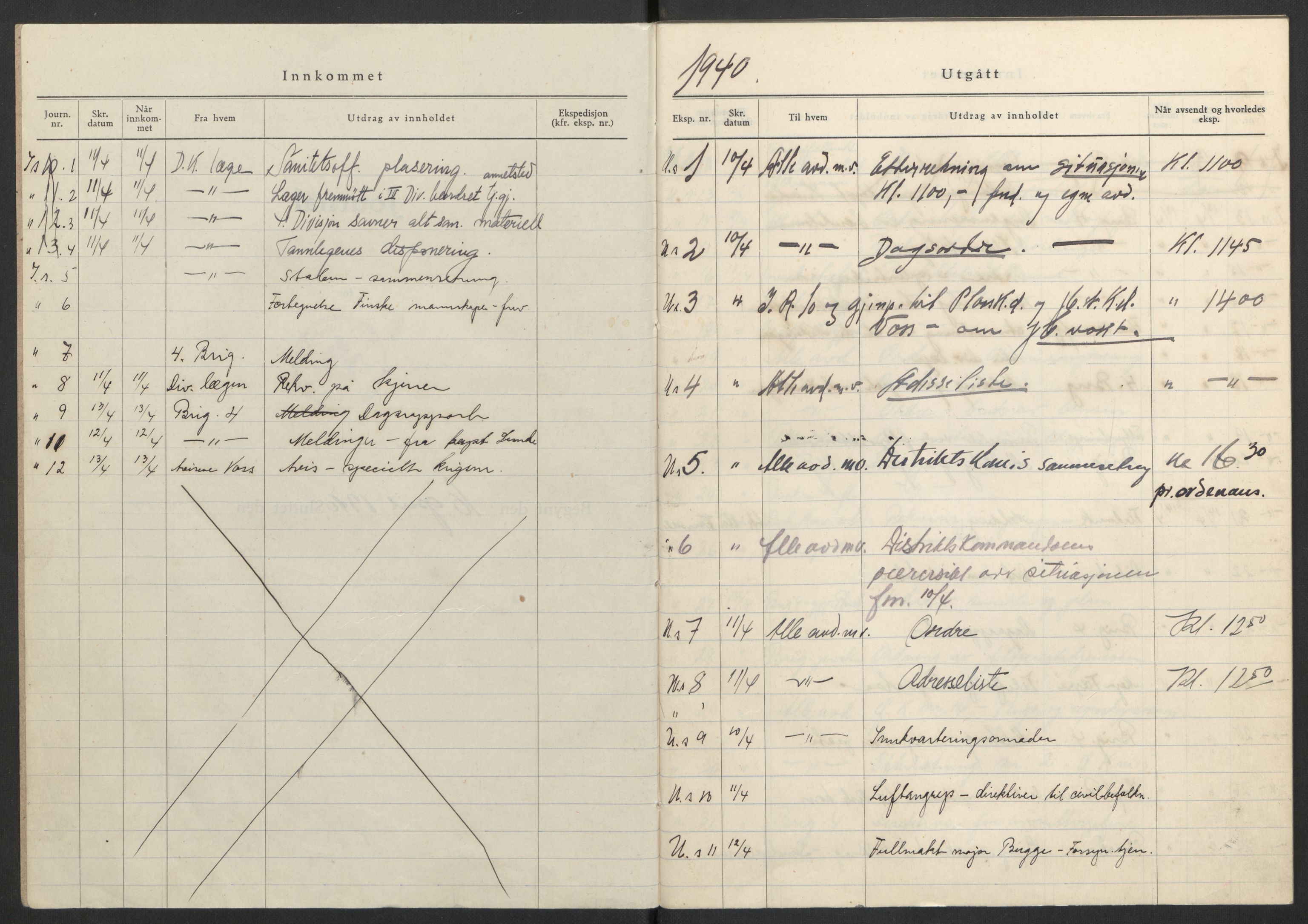 Forsvaret, Forsvarets krigshistoriske avdeling, AV/RA-RAFA-2017/Y/Yb/L0097: II-C-11-400  -  4. Divisjon., 1940, p. 3