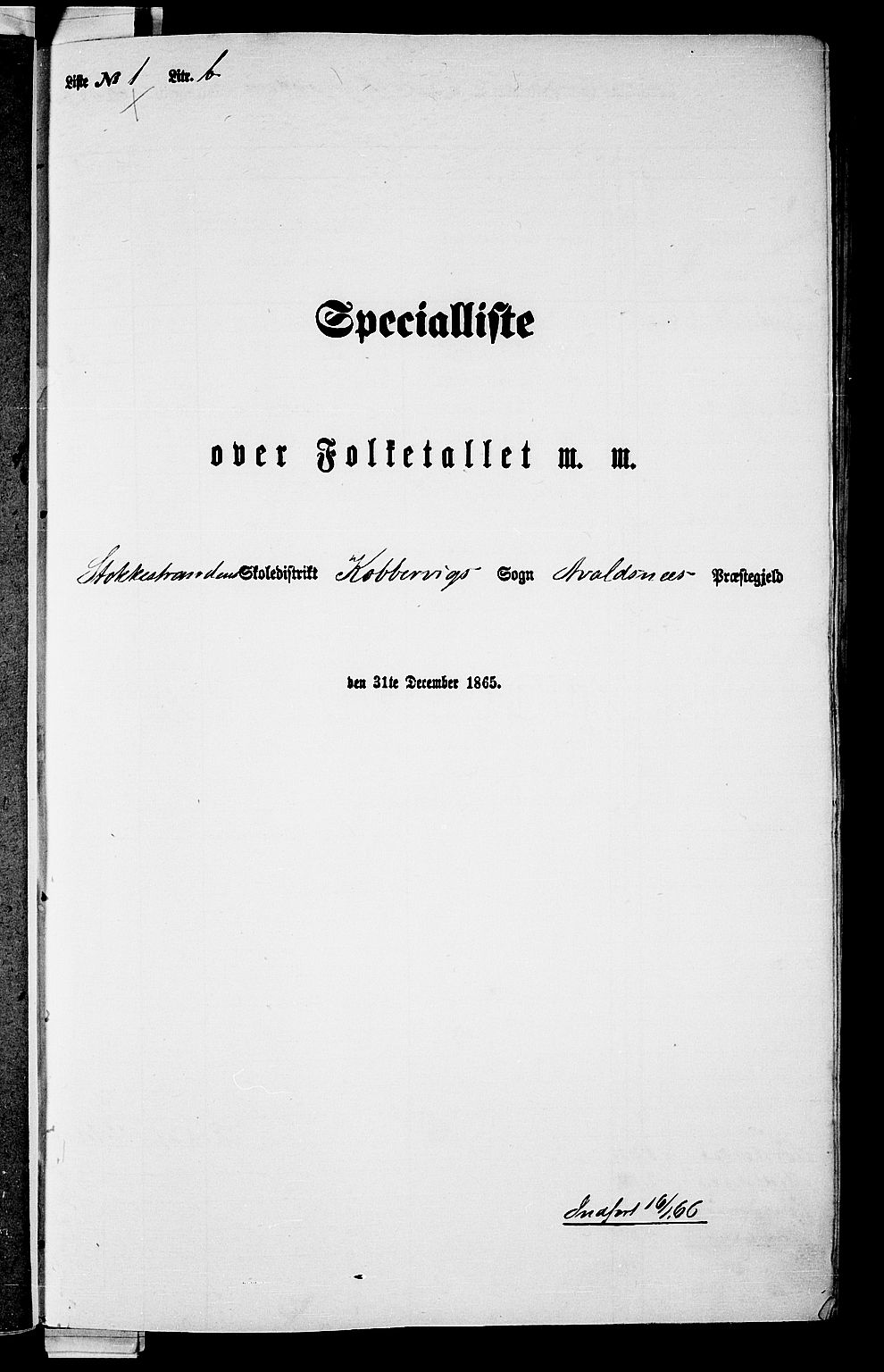 RA, 1865 census for Avaldsnes, 1865, p. 23