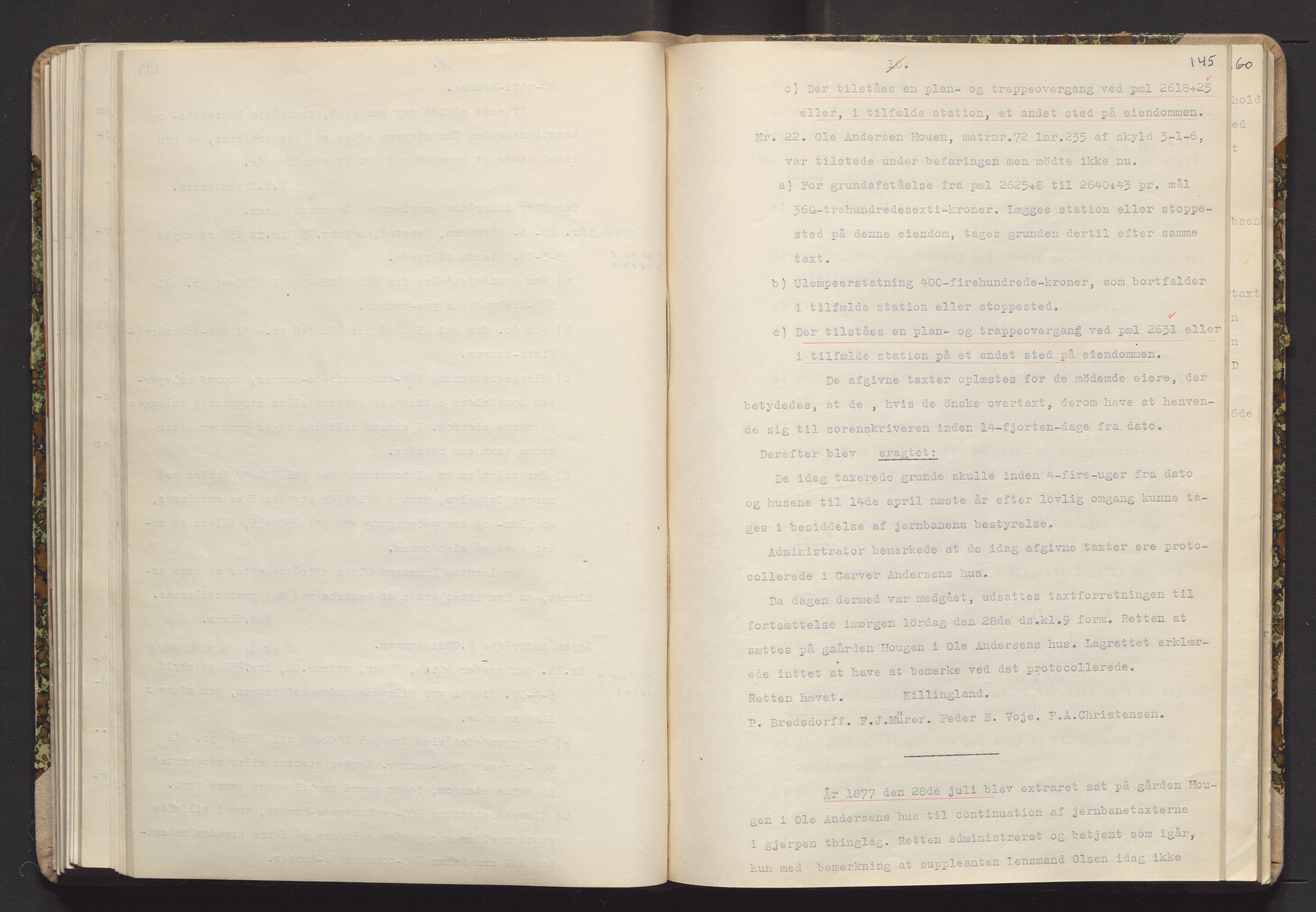 Norges Statsbaner Drammen distrikt (NSB), AV/SAKO-A-30/Y/Yc/L0007: Takster Vestfoldbanen strekningen Eidanger-Porsgrunn-Gjerpen samt sidelinjen Eidanger-Brevik, 1877-1896, p. 145