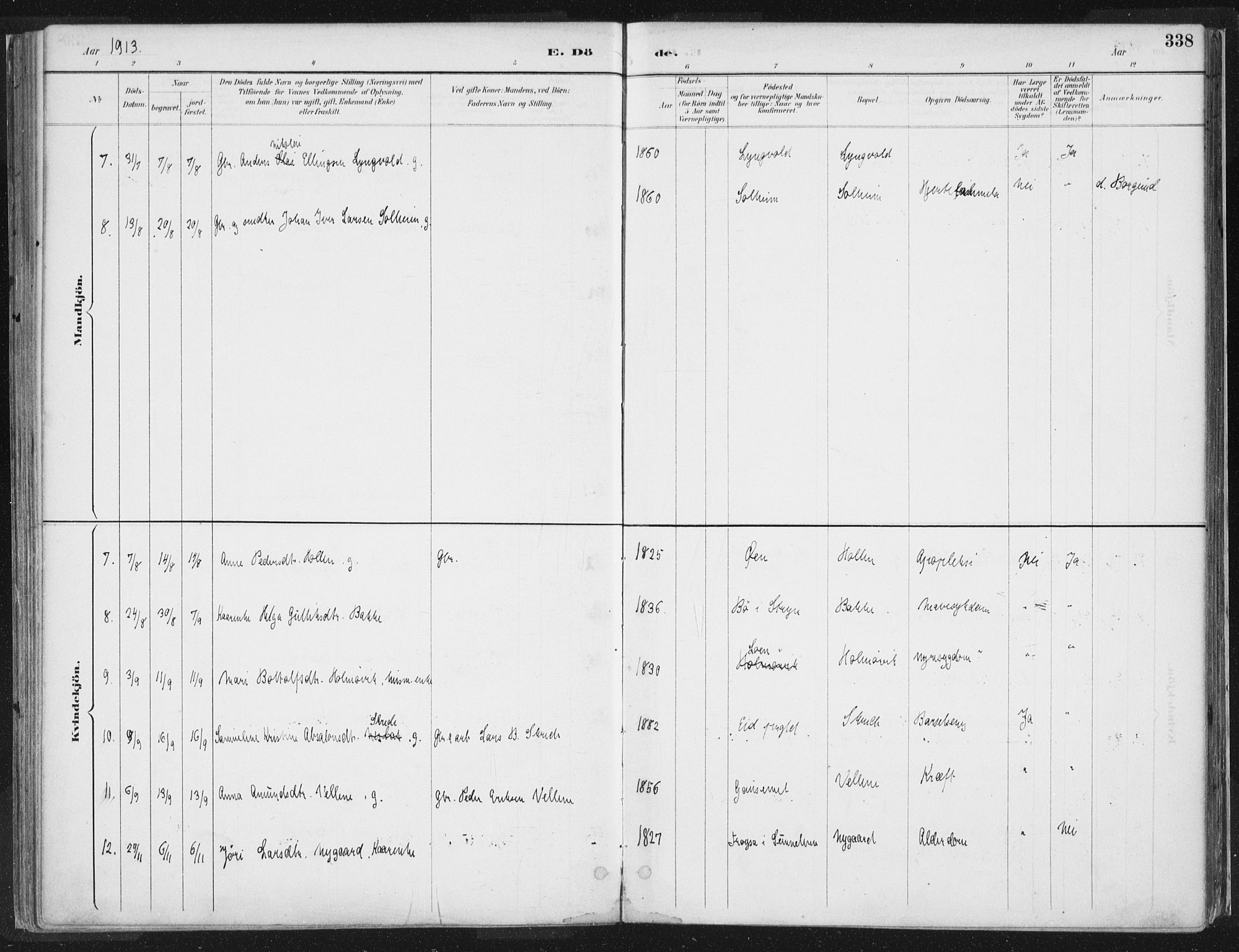 Hornindal sokneprestembete, AV/SAB-A-82401/H/Haa/Haaa/L0003/0002: Parish register (official) no. A 3B, 1885-1917, p. 338