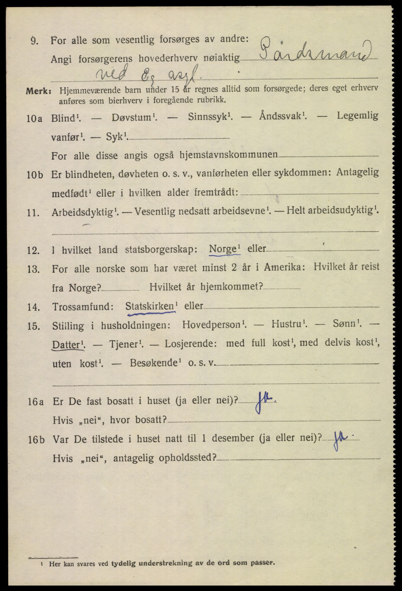 SAK, 1920 census for Kristiansand, 1920, p. 40132