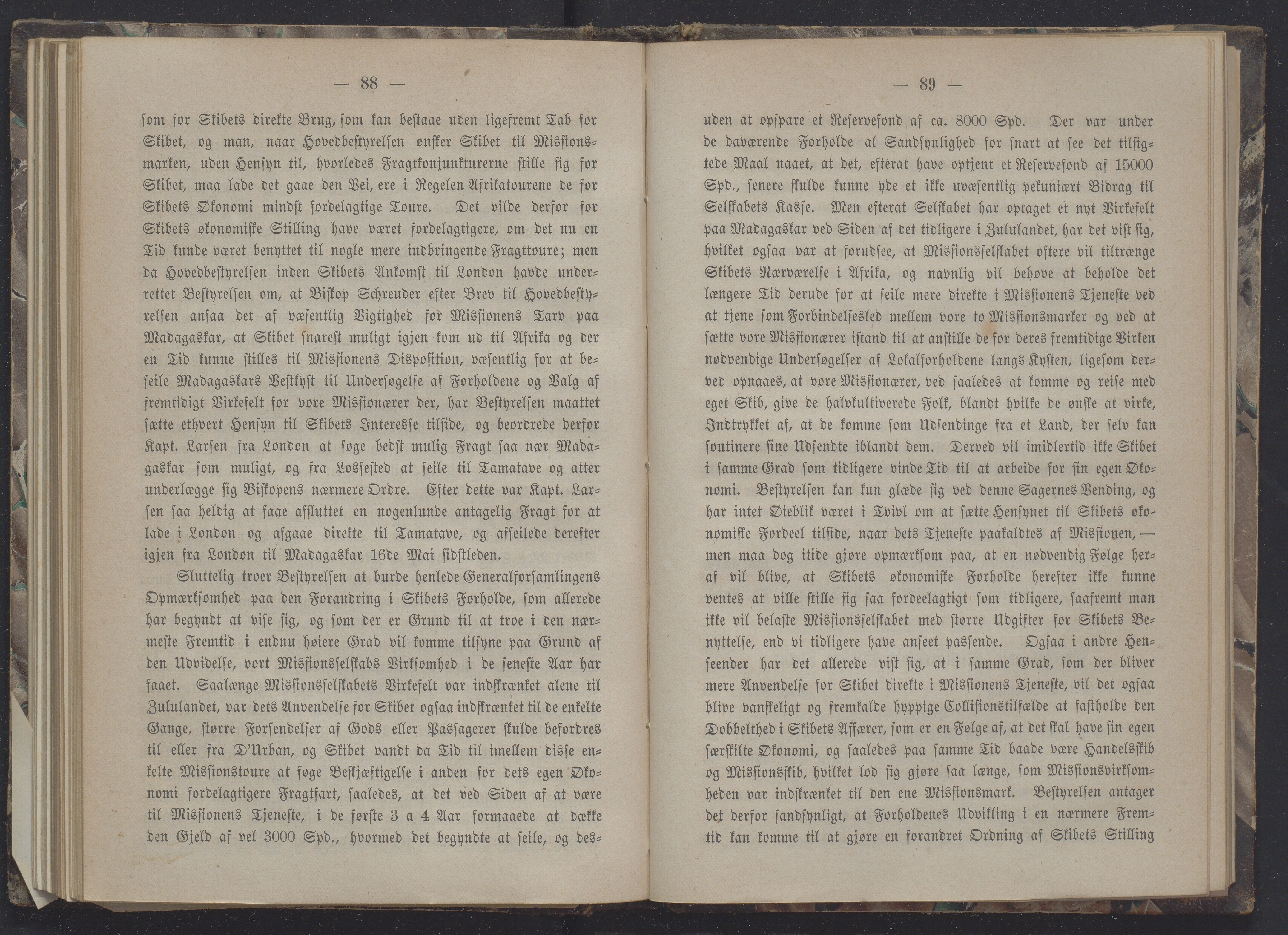 Det Norske Misjonsselskap - hovedadministrasjonen, VID/MA-A-1045/D/Db/Dba/L0337/0009: Beretninger, Bøker, Skrifter o.l   / Årsberetninger 28 , 1870, p. 88-89