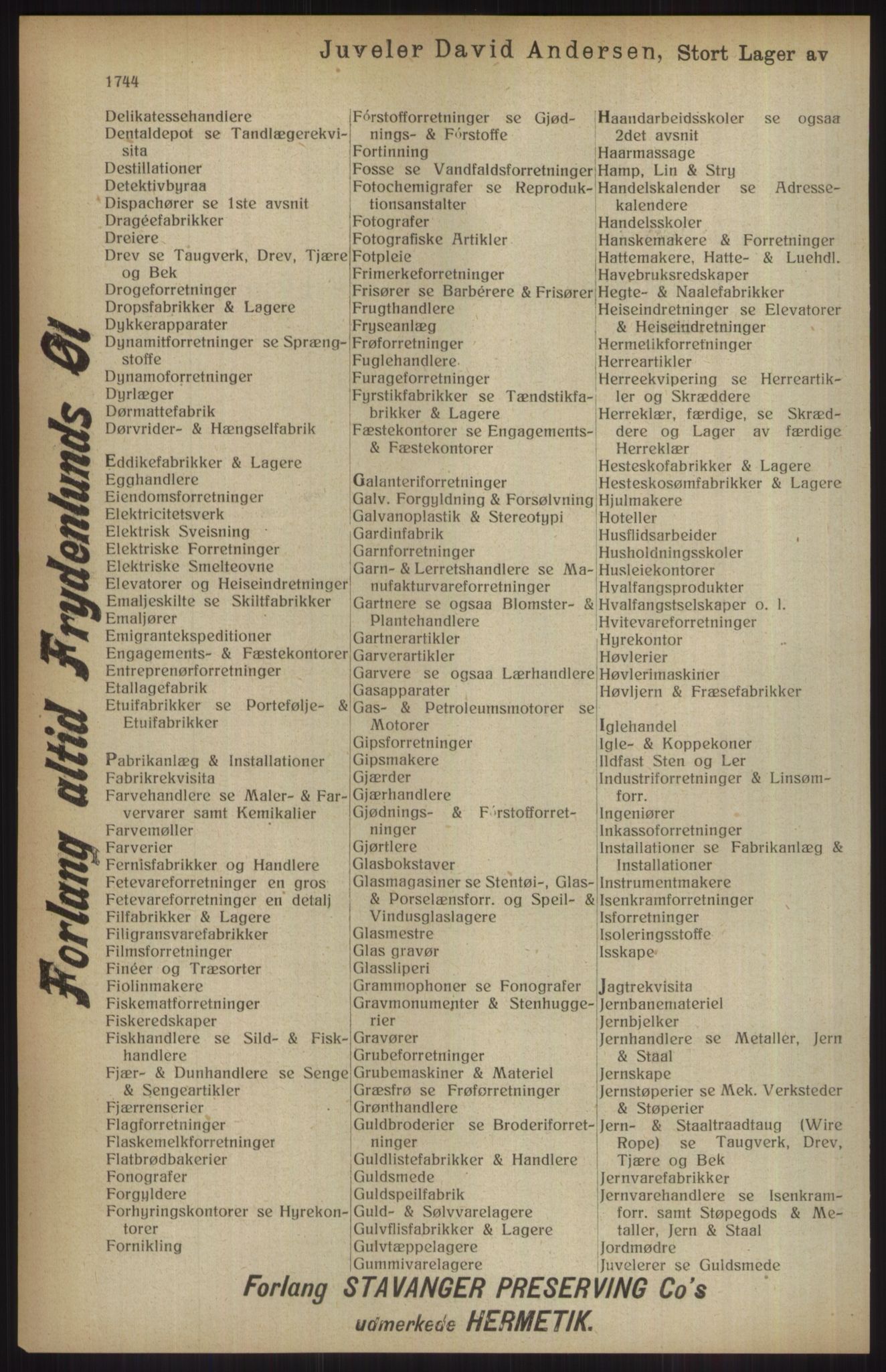 Kristiania/Oslo adressebok, PUBL/-, 1914, p. 1744