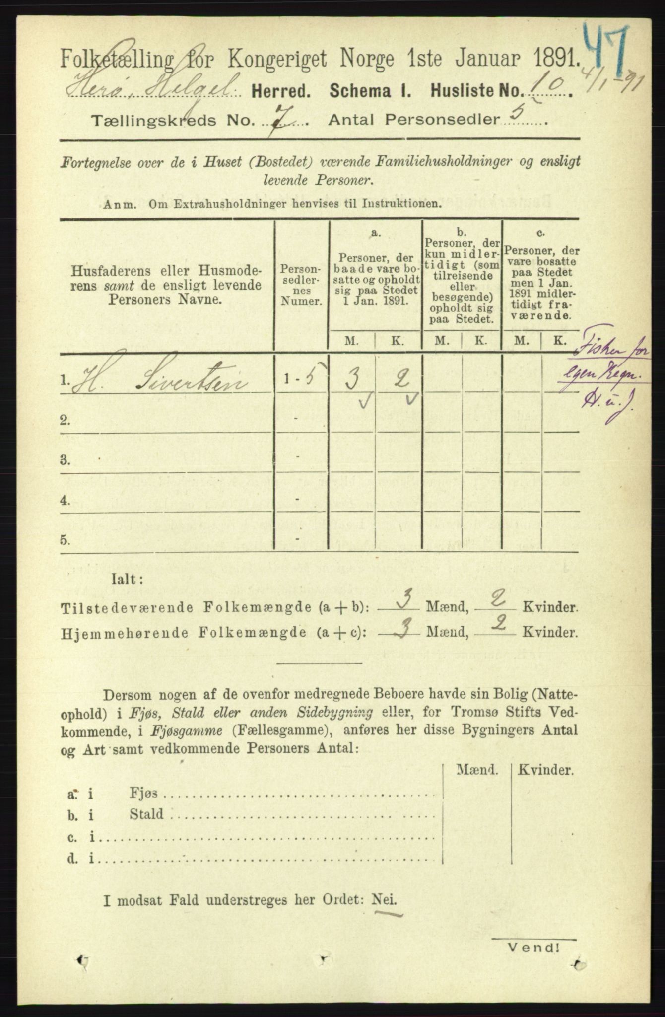 RA, 1891 census for 1818 Herøy, 1891, p. 2216