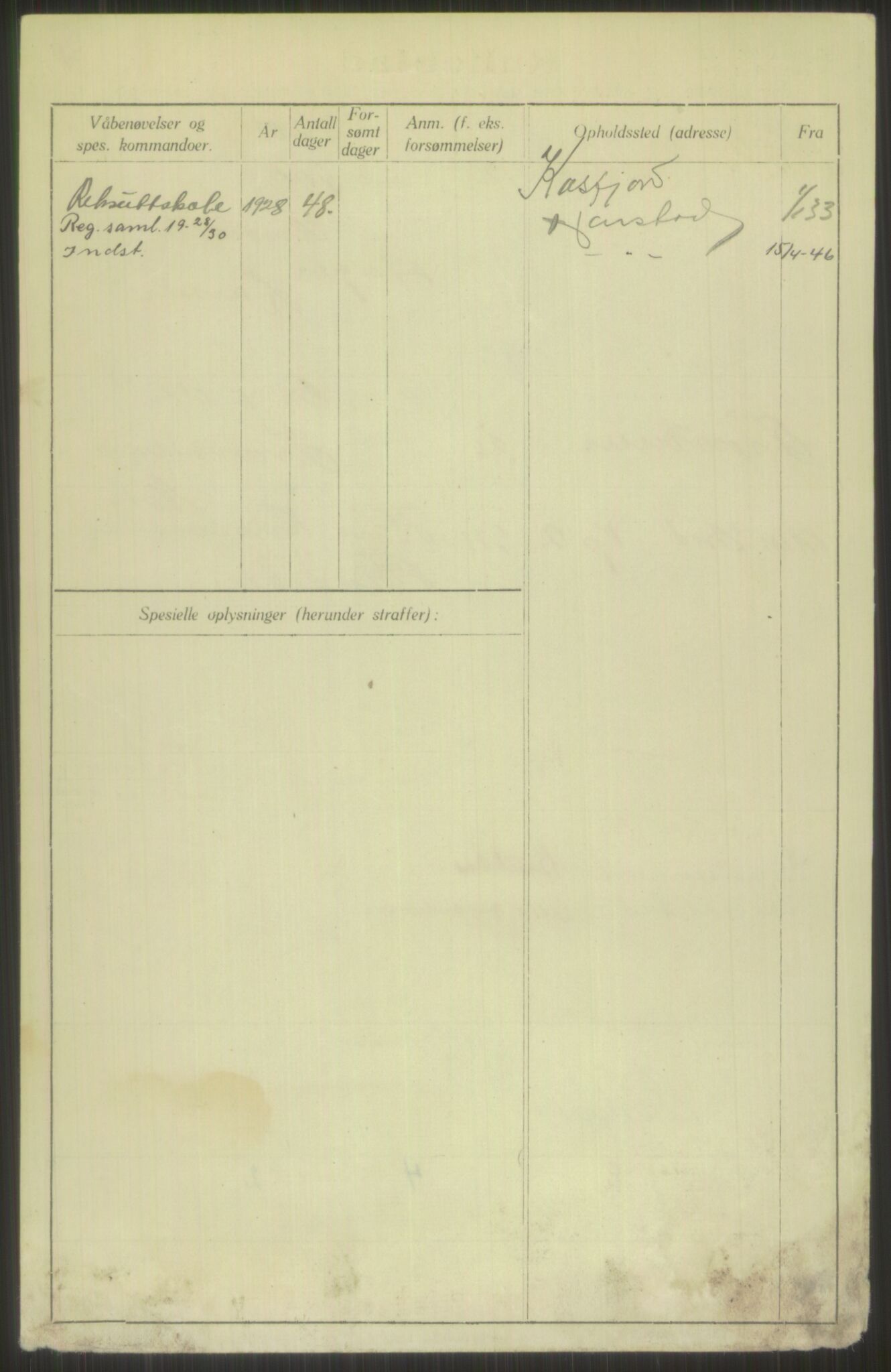 Forsvaret, Troms infanteriregiment nr. 16, AV/RA-RAFA-3146/P/Pa/L0013/0003: Rulleblad / Rulleblad for regimentets menige mannskaper, årsklasse 1928, 1928, p. 442