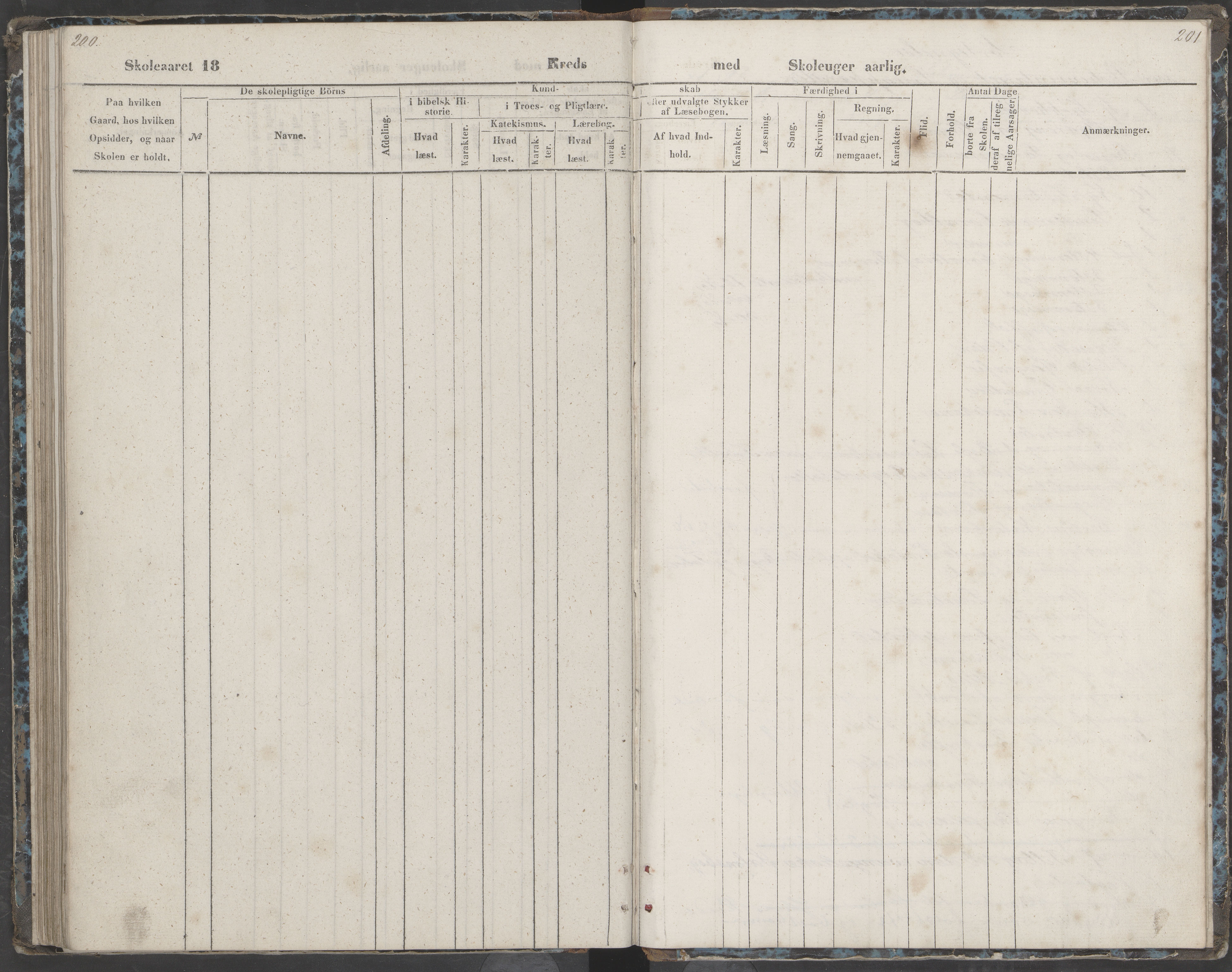 Dønna kommune. Dønnes fastskole, AIN/K-18270.510.01/442/L0002: Skoleprotokoll, 1864-1871