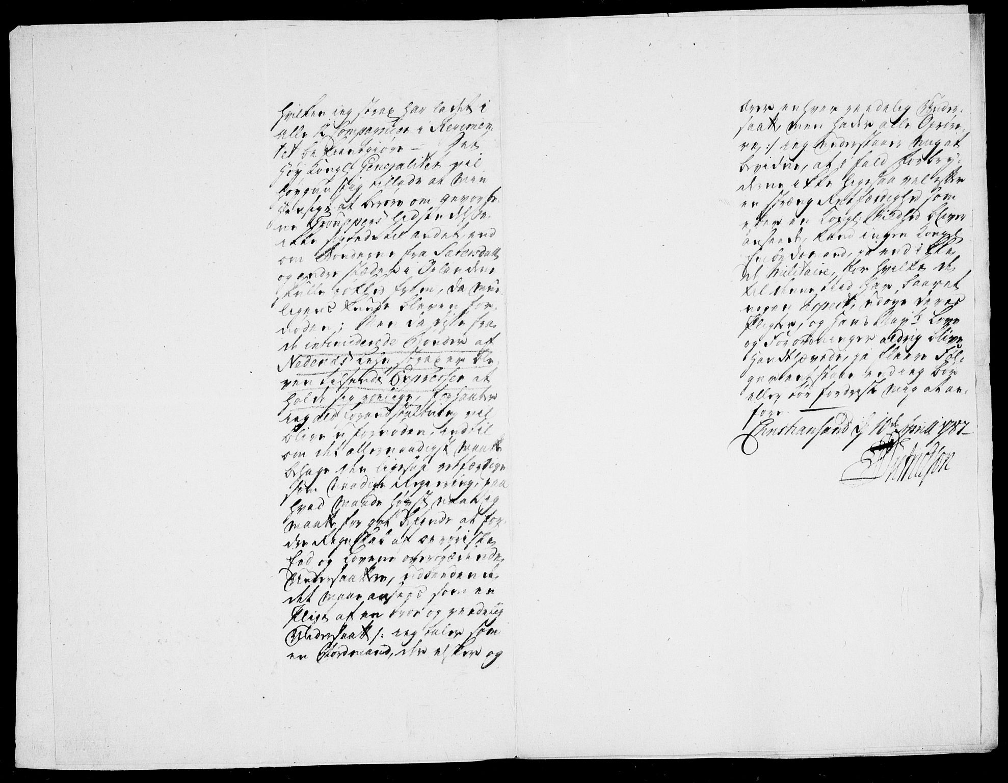 Danske Kanselli, Skapsaker, AV/RA-EA-4061/F/L0097: Skap 16, pakke 7 III, 1787, p. 32