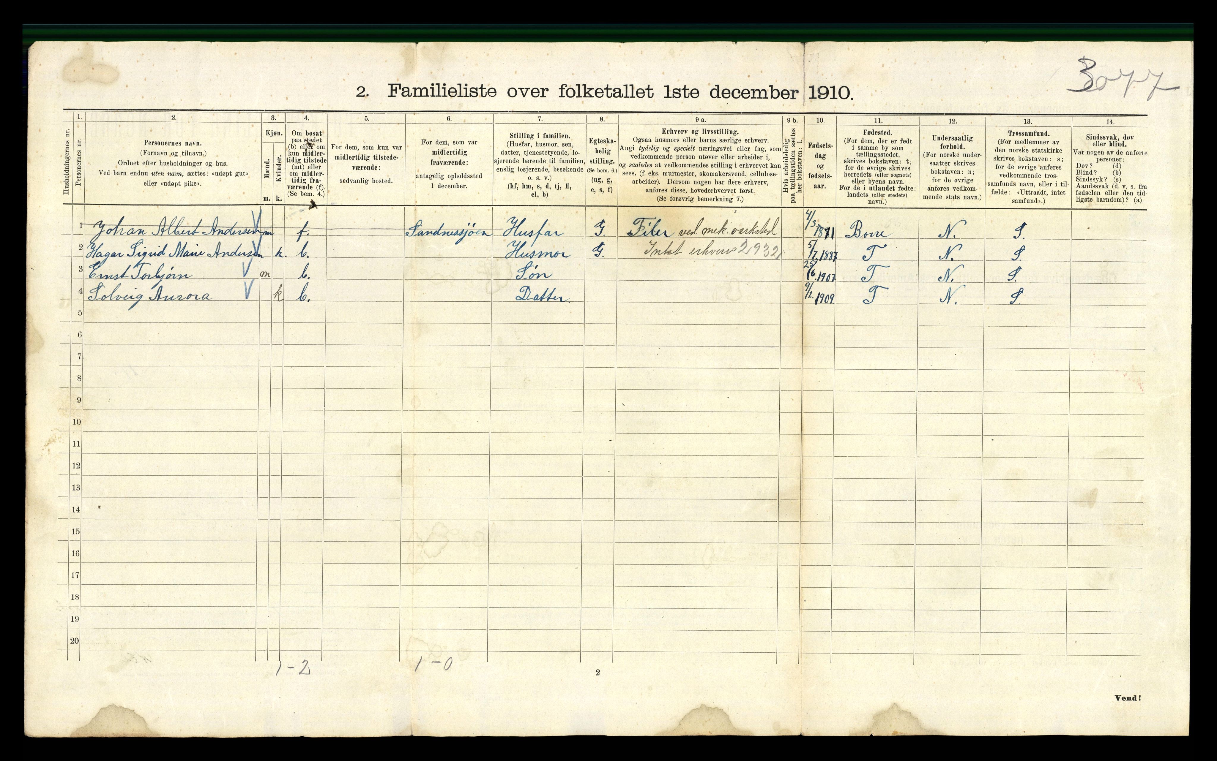 RA, 1910 census for Kristiania, 1910, p. 21200