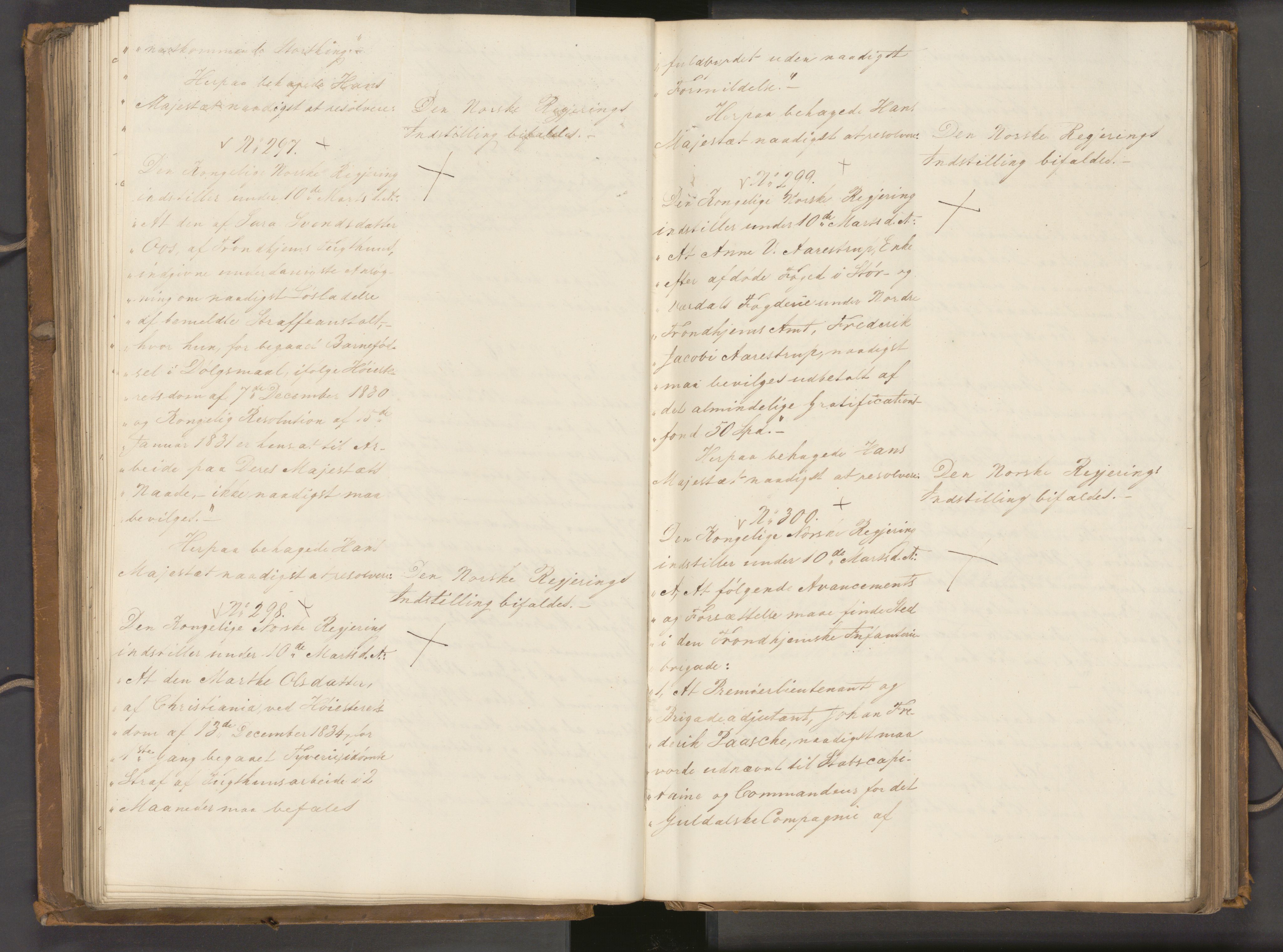Statsrådssekretariatet, AV/RA-S-1001/A/Ab/L0040: Kgl. res. nr. 1-568, 1. halvår, 1835
