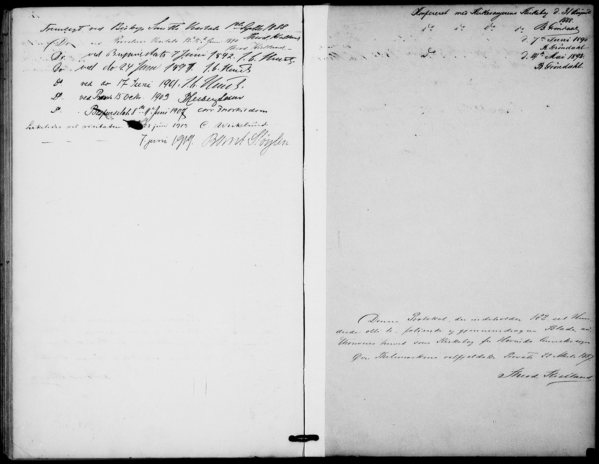 Gransherad kirkebøker, SAKO/A-267/F/Fb/L0005: Parish register (official) no. II 5, 1887-1916