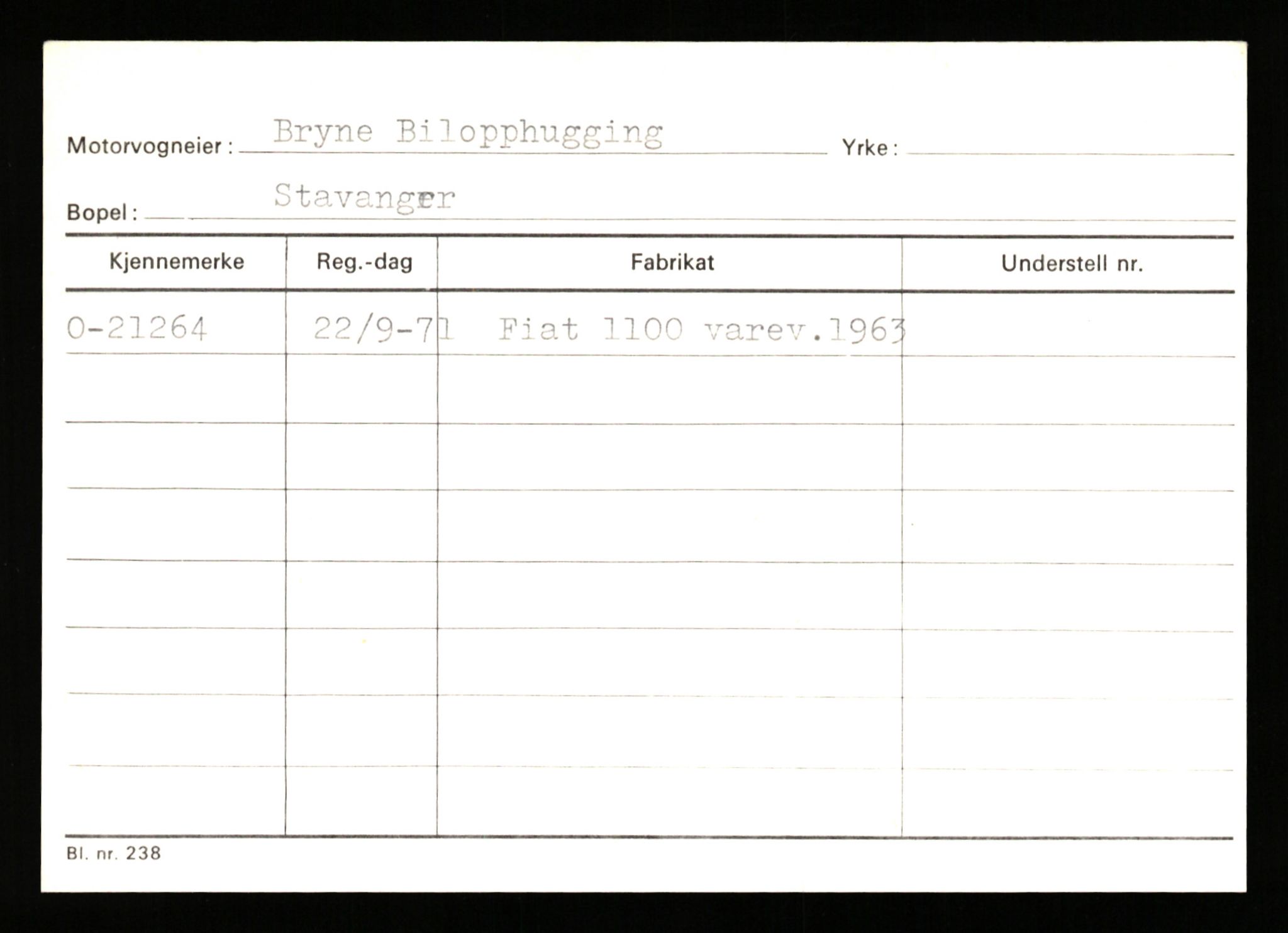 Stavanger trafikkstasjon, AV/SAST-A-101942/0/G/L0004: Registreringsnummer: 15497 - 22957, 1930-1971, p. 2624