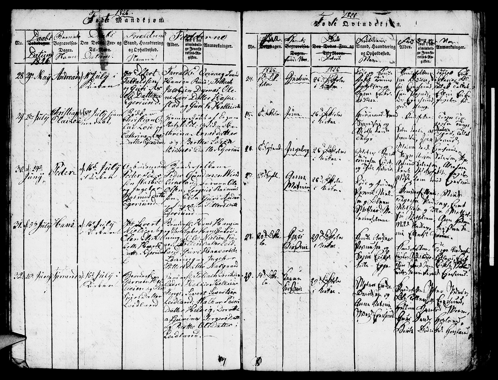 Eigersund sokneprestkontor, AV/SAST-A-101807/S08/L0007: Parish register (official) no. A 7, 1815-1827