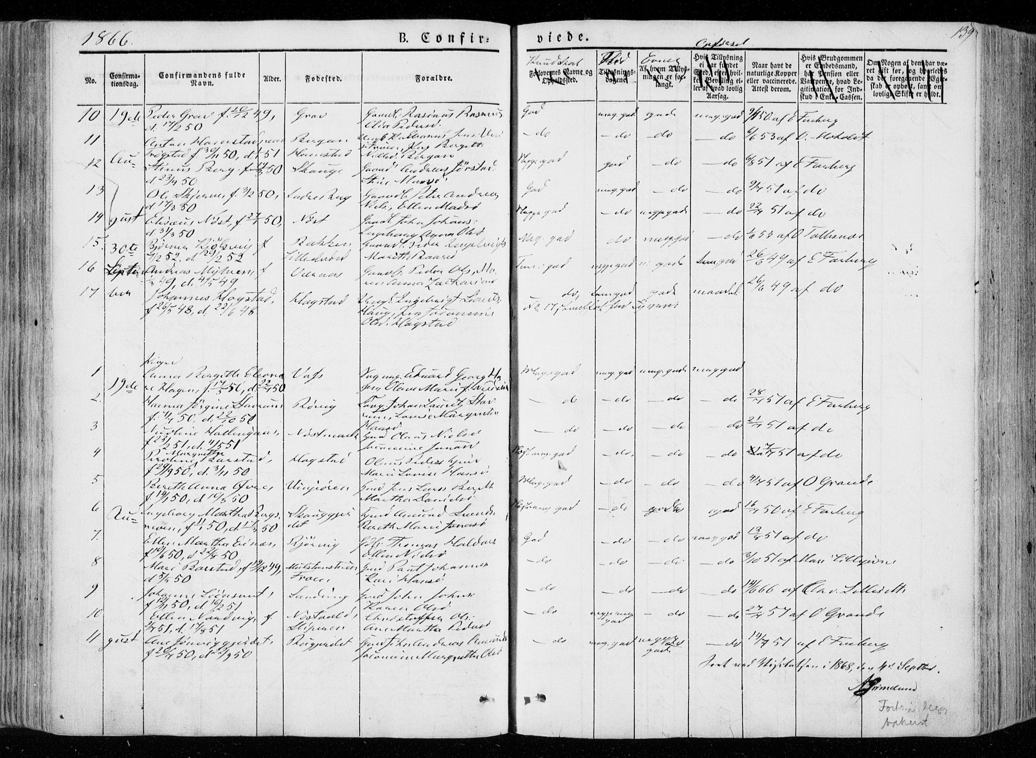 Ministerialprotokoller, klokkerbøker og fødselsregistre - Nord-Trøndelag, SAT/A-1458/722/L0218: Parish register (official) no. 722A05, 1843-1868, p. 139