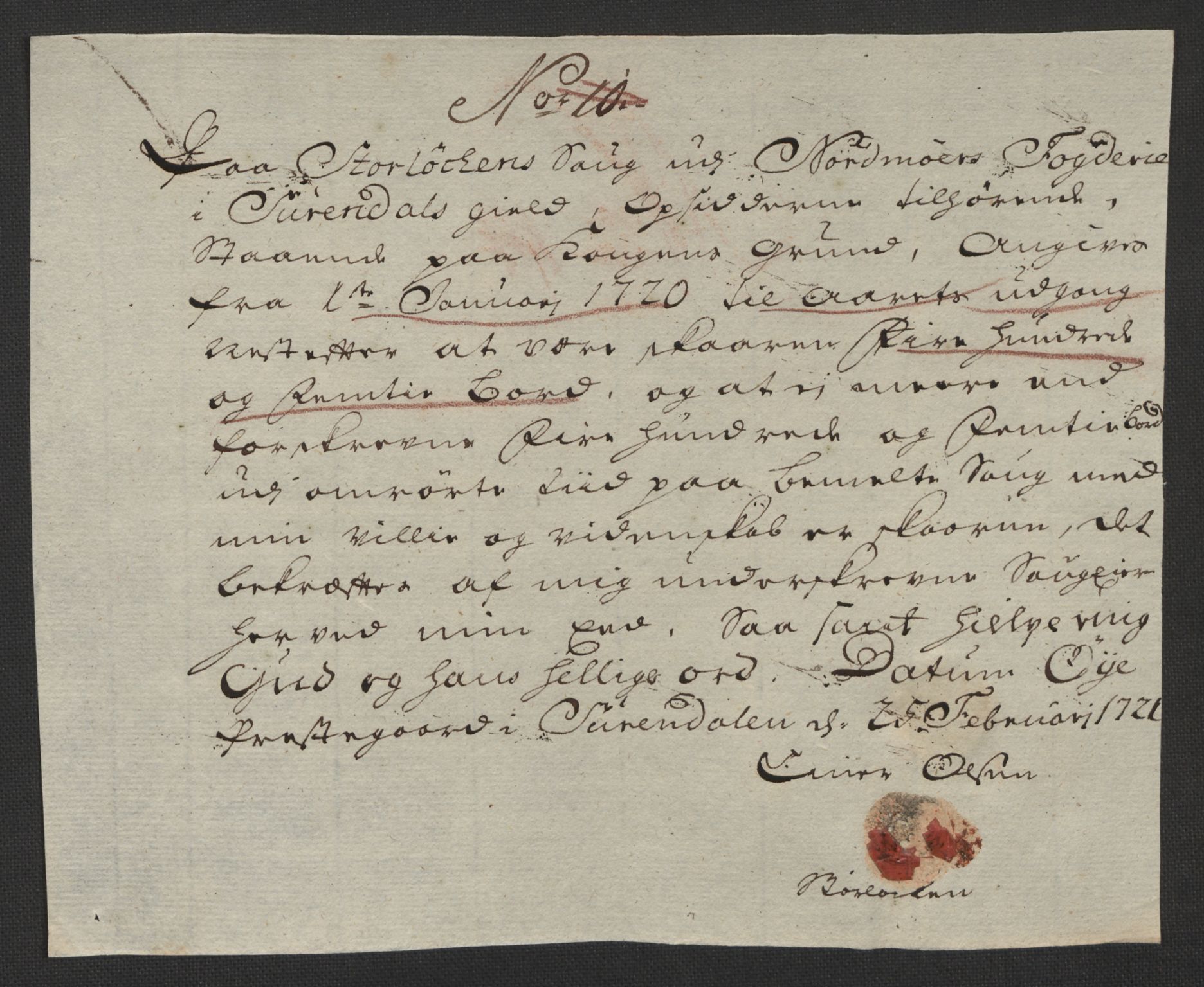 Rentekammeret inntil 1814, Reviderte regnskaper, Fogderegnskap, AV/RA-EA-4092/R56/L3753: Fogderegnskap Nordmøre, 1720, p. 122