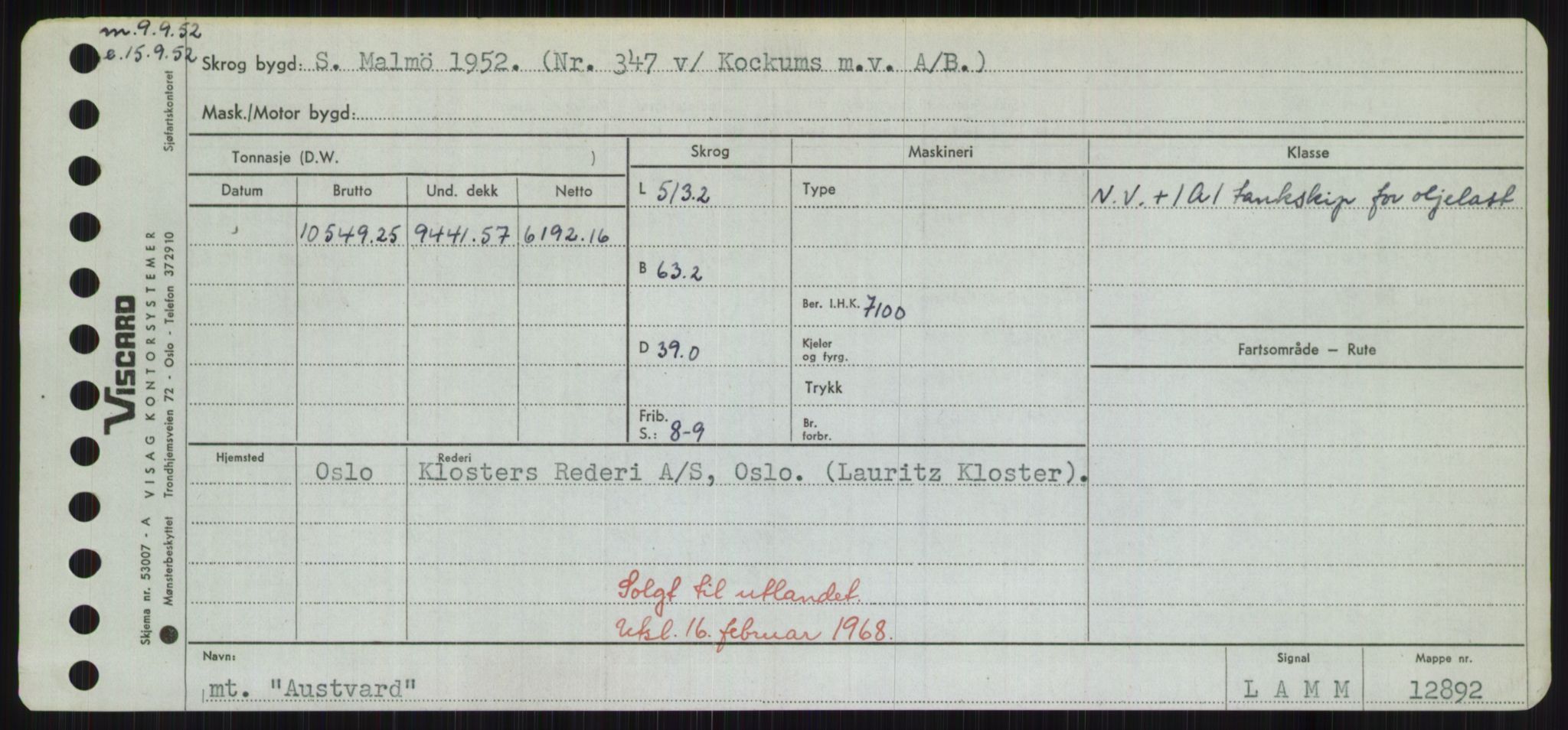 Sjøfartsdirektoratet med forløpere, Skipsmålingen, AV/RA-S-1627/H/Hd/L0002: Fartøy, Apa-Axe, p. 499