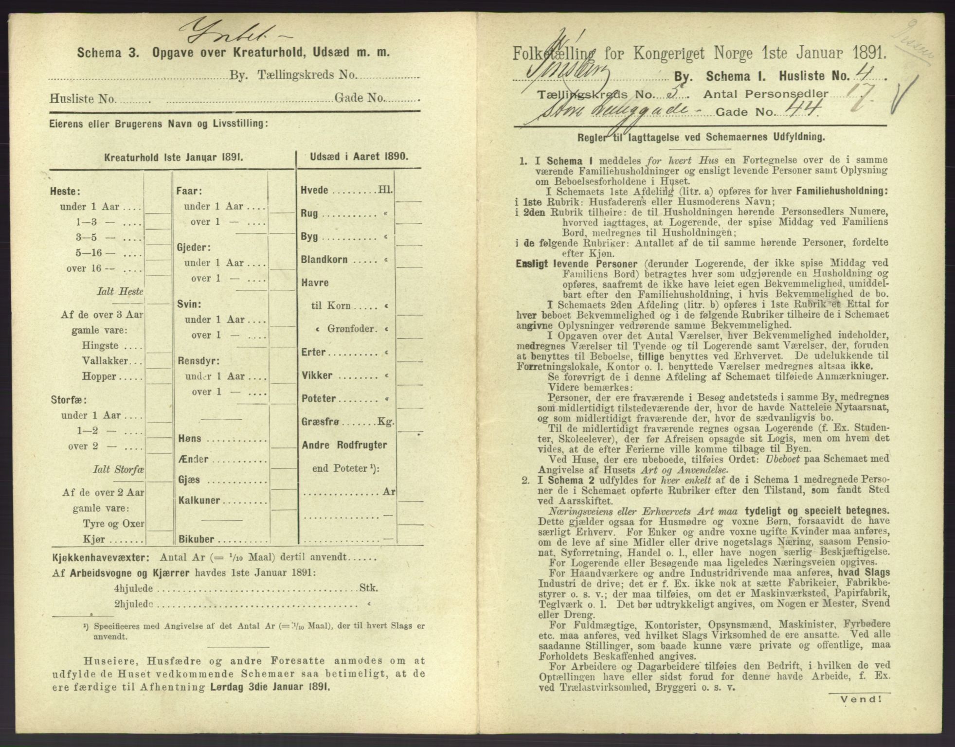 RA, 1891 census for 0705 Tønsberg, 1891, p. 222