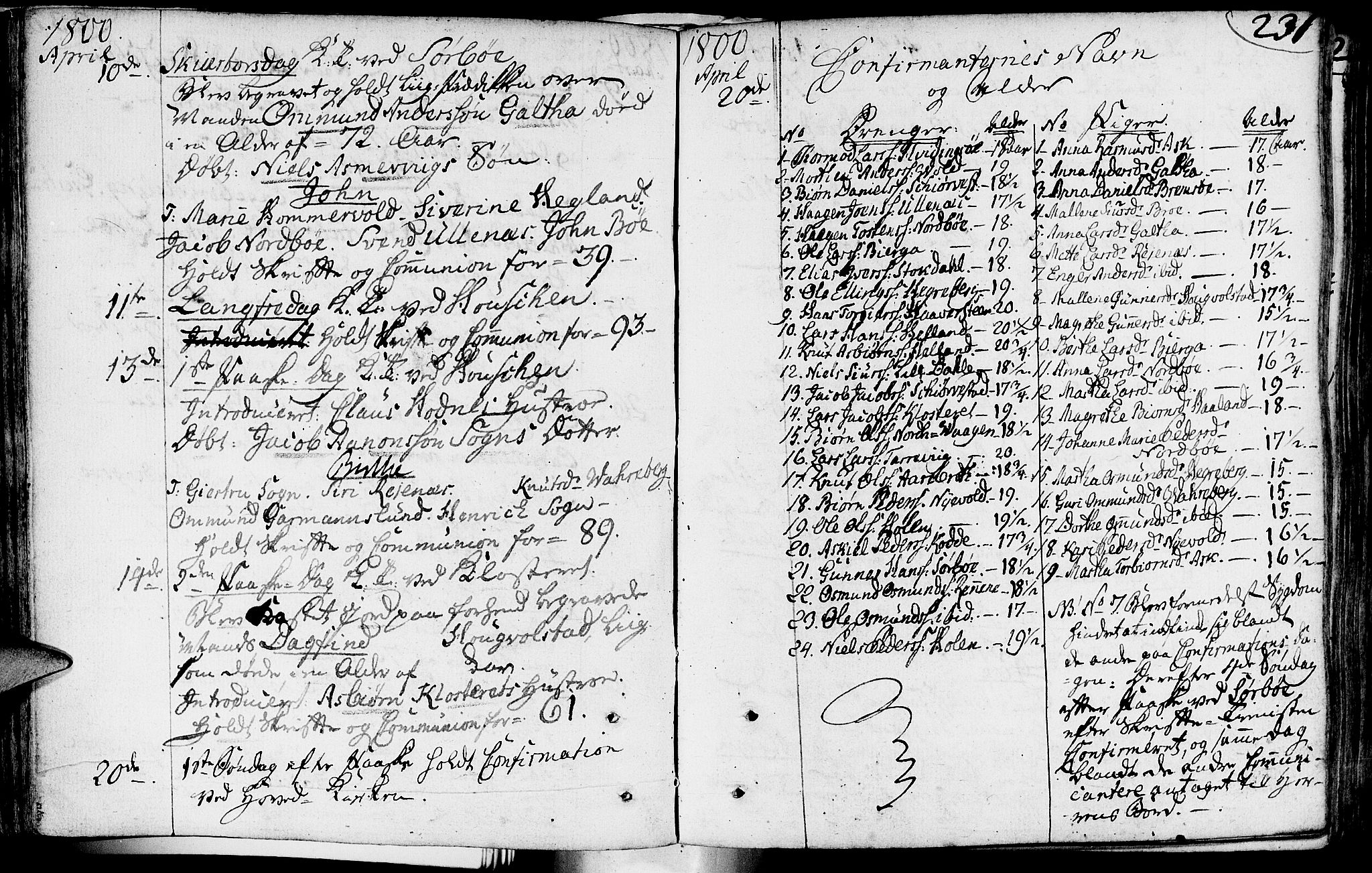Rennesøy sokneprestkontor, SAST/A -101827/H/Ha/Haa/L0003: Parish register (official) no. A 3, 1772-1815, p. 231