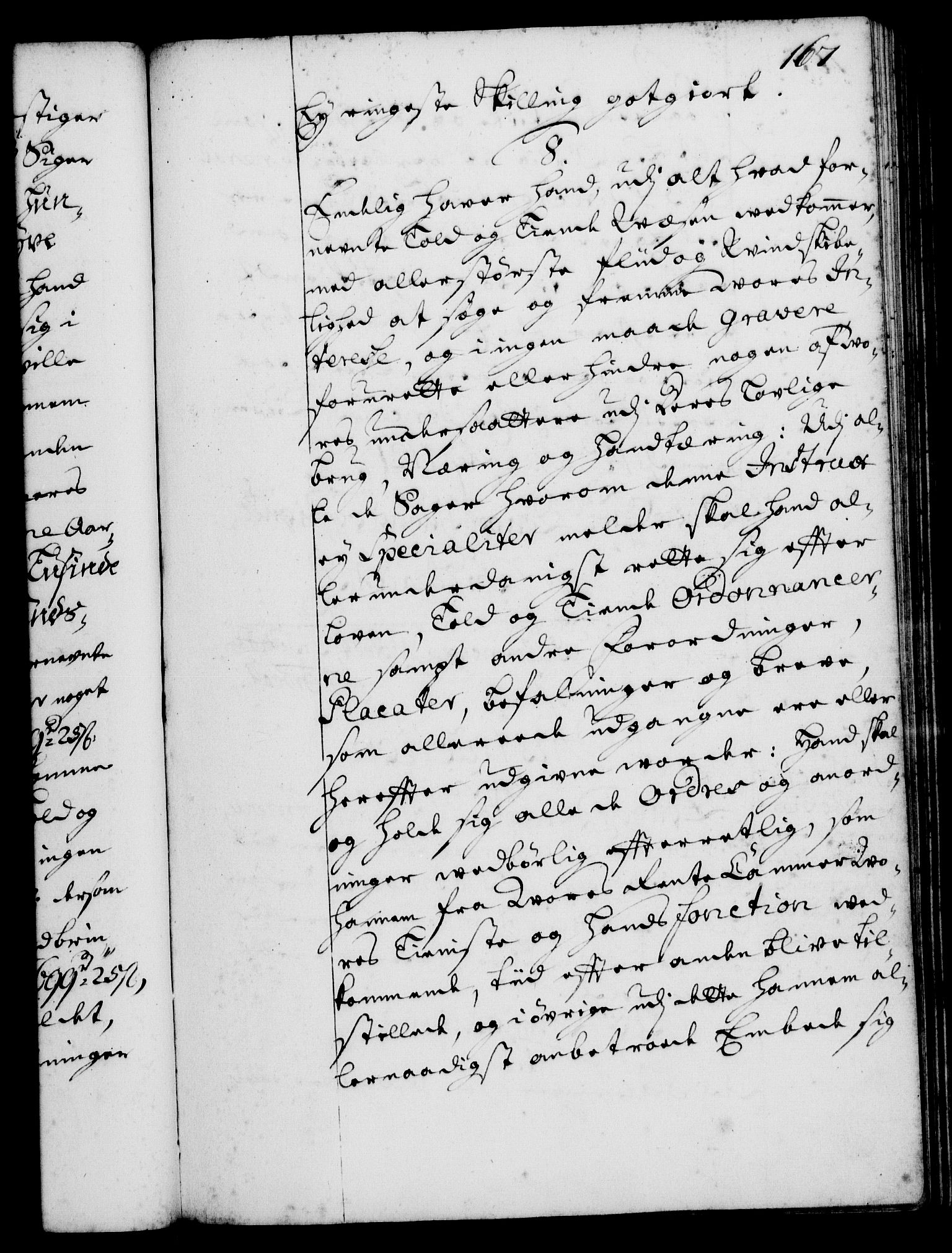 Rentekammeret, Kammerkanselliet, RA/EA-3111/G/Gg/Ggi/L0001: Norsk instruksjonsprotokoll med register (merket RK 53.34), 1720-1729, p. 167