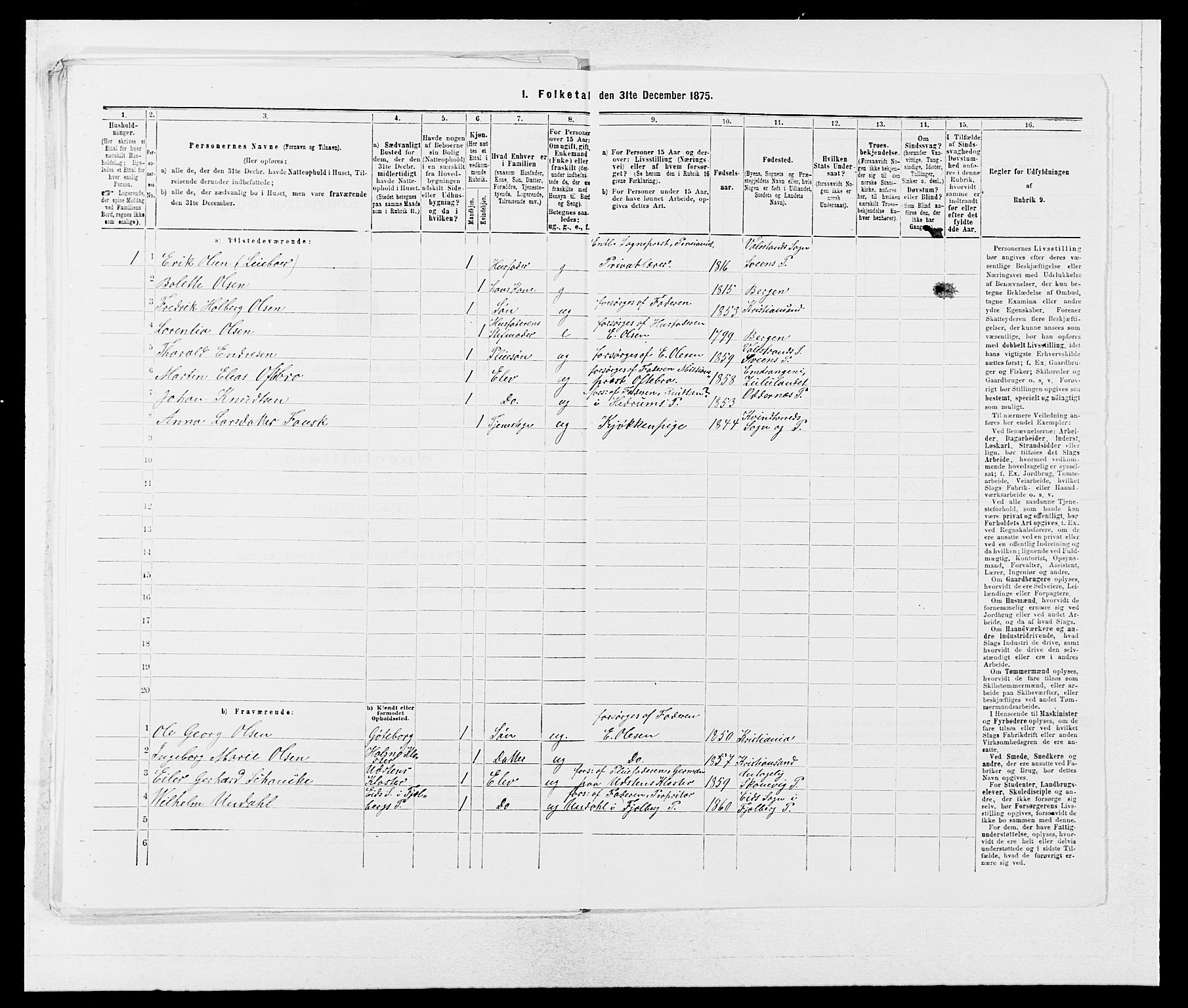 SAB, 1875 census for 1224P Kvinnherad, 1875, p. 1038