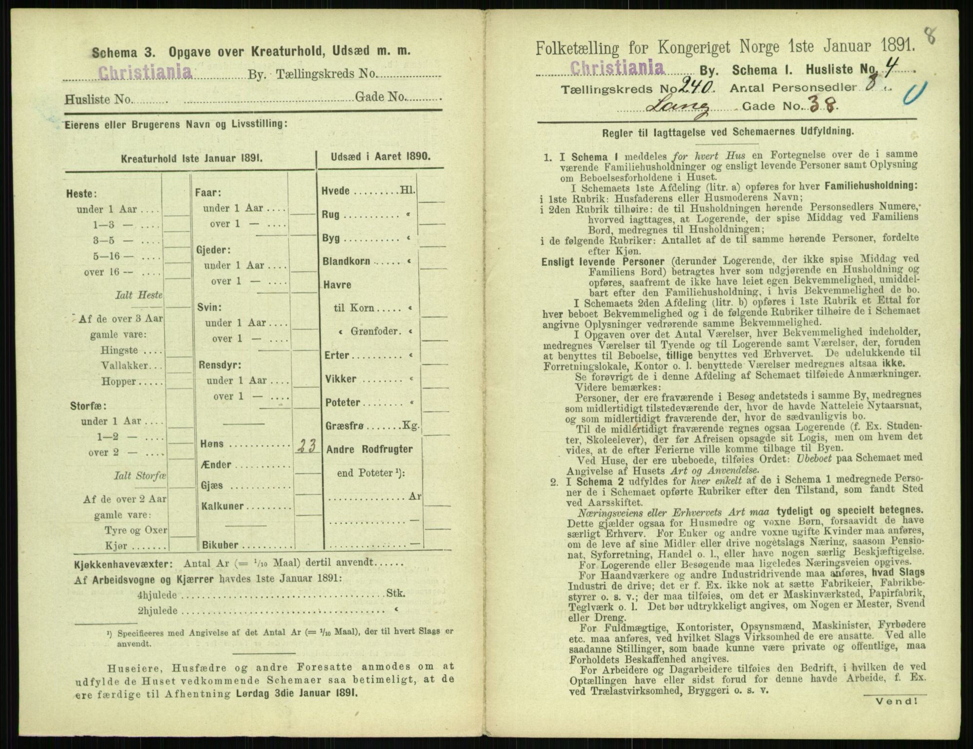 RA, 1891 census for 0301 Kristiania, 1891, p. 145829