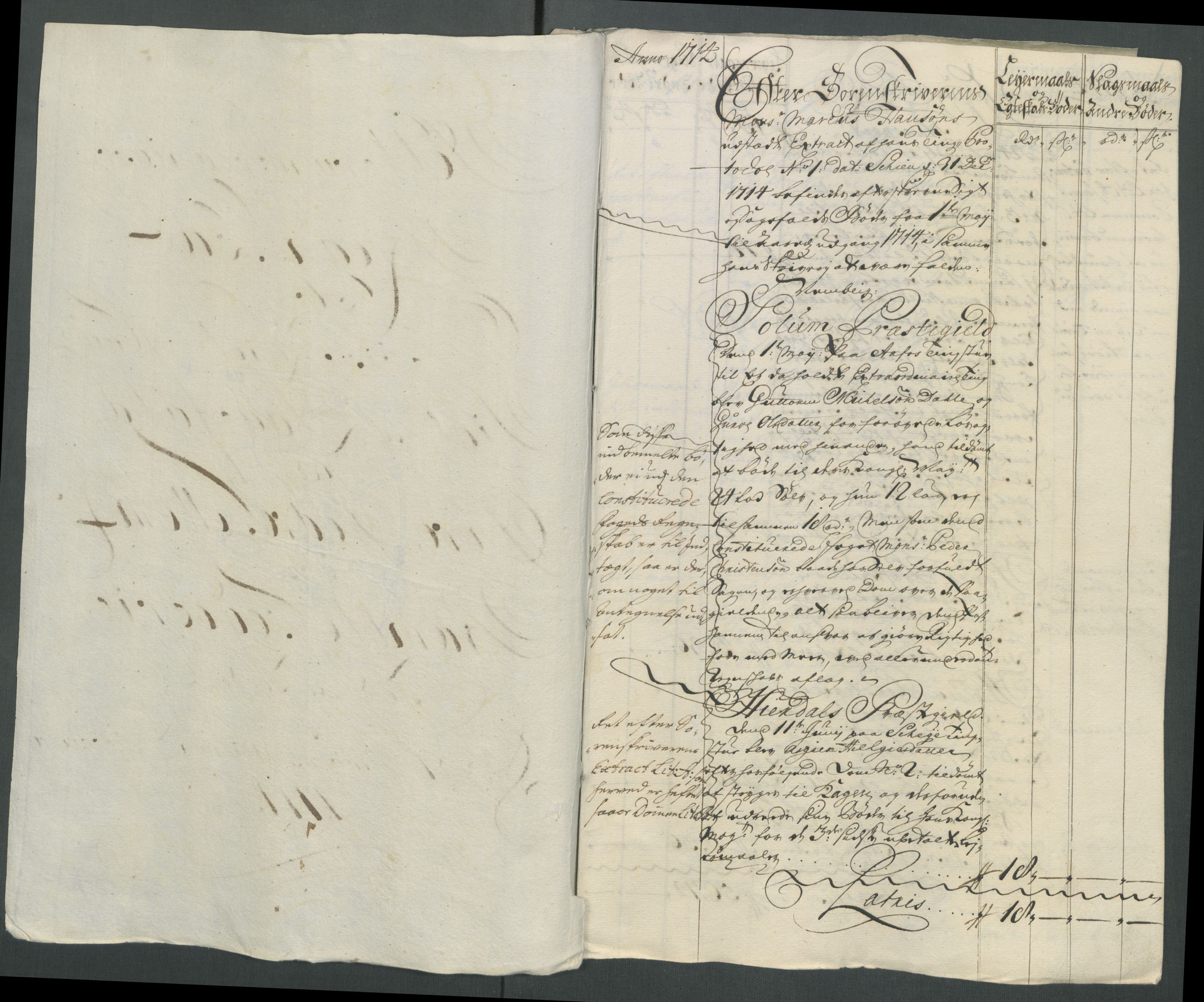Rentekammeret inntil 1814, Reviderte regnskaper, Fogderegnskap, RA/EA-4092/R36/L2126: Fogderegnskap Øvre og Nedre Telemark og Bamble, 1714, p. 168