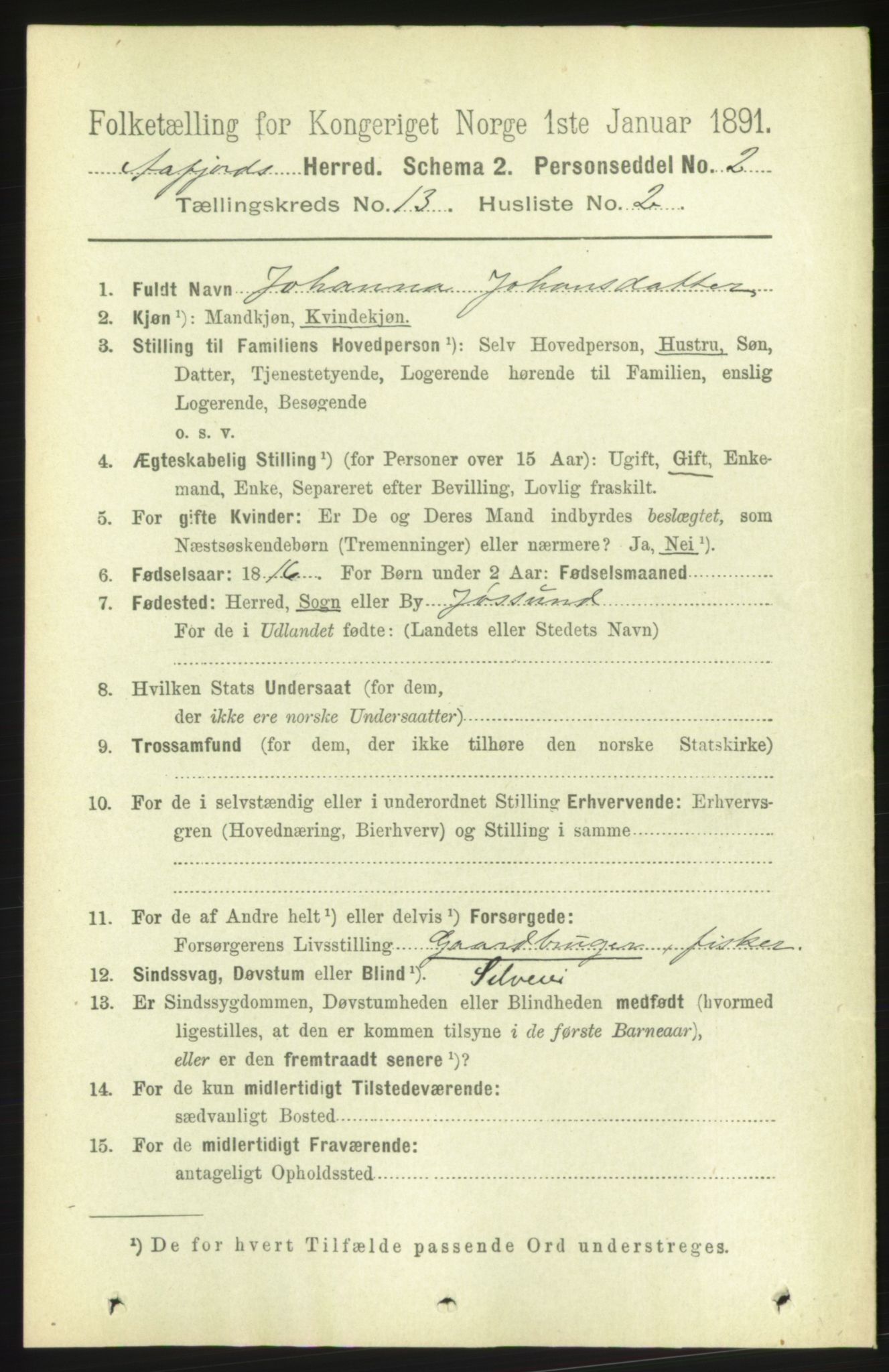 RA, 1891 census for 1630 Åfjord, 1891, p. 4178